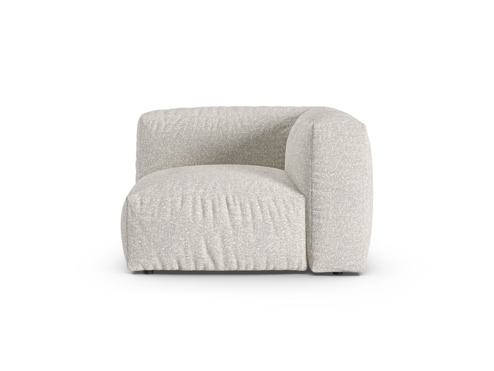 1-Sitzer Eckmodul XL Martina in Grey Beige Melange-Monet präsentiert im Onlineshop von KAQTU Design AG. Modulares Sofa ist von Micadoni