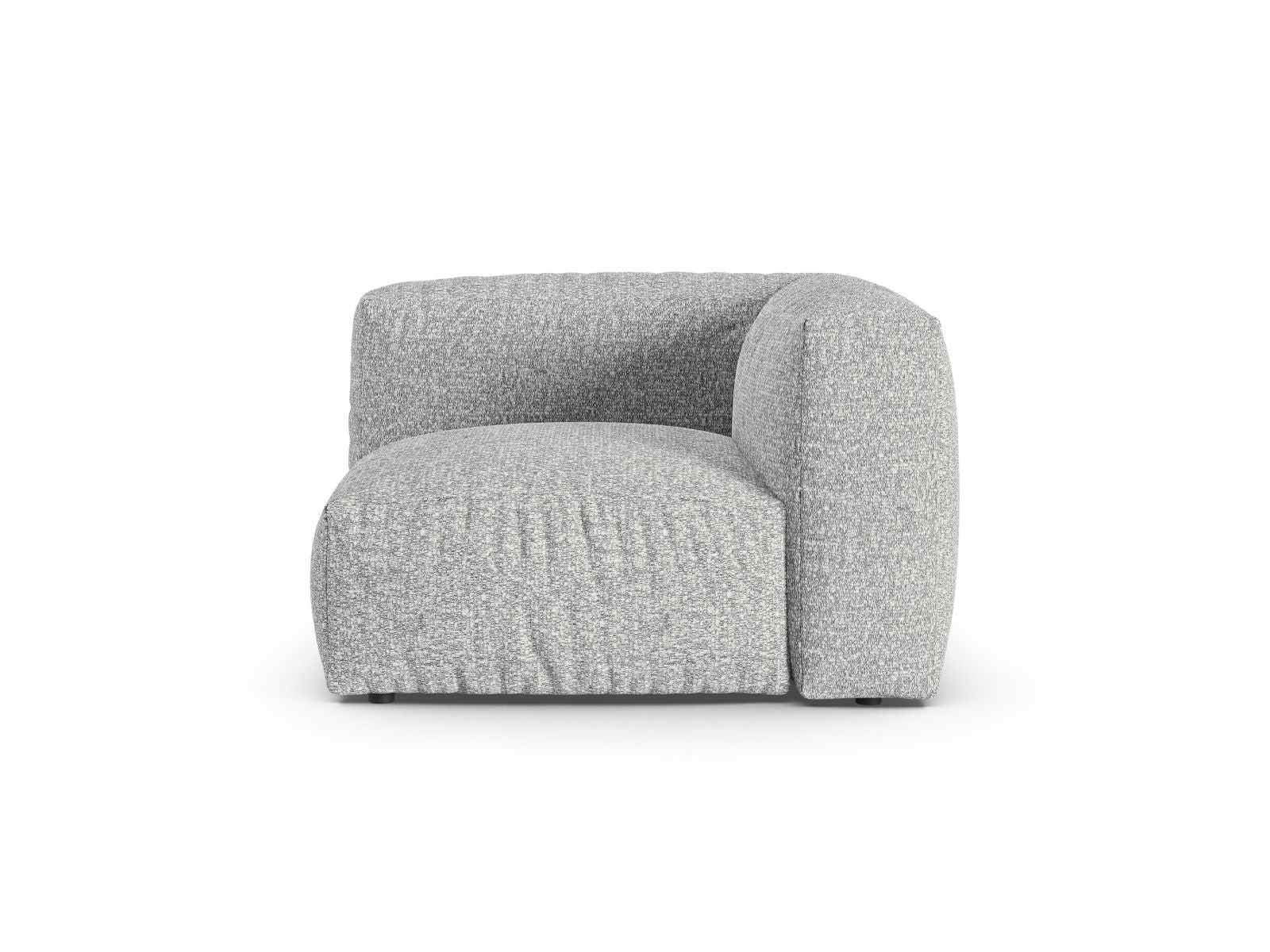 1-Sitzer Eckmodul XL Martina in Silver-Monet präsentiert im Onlineshop von KAQTU Design AG. Modulares Sofa ist von Micadoni