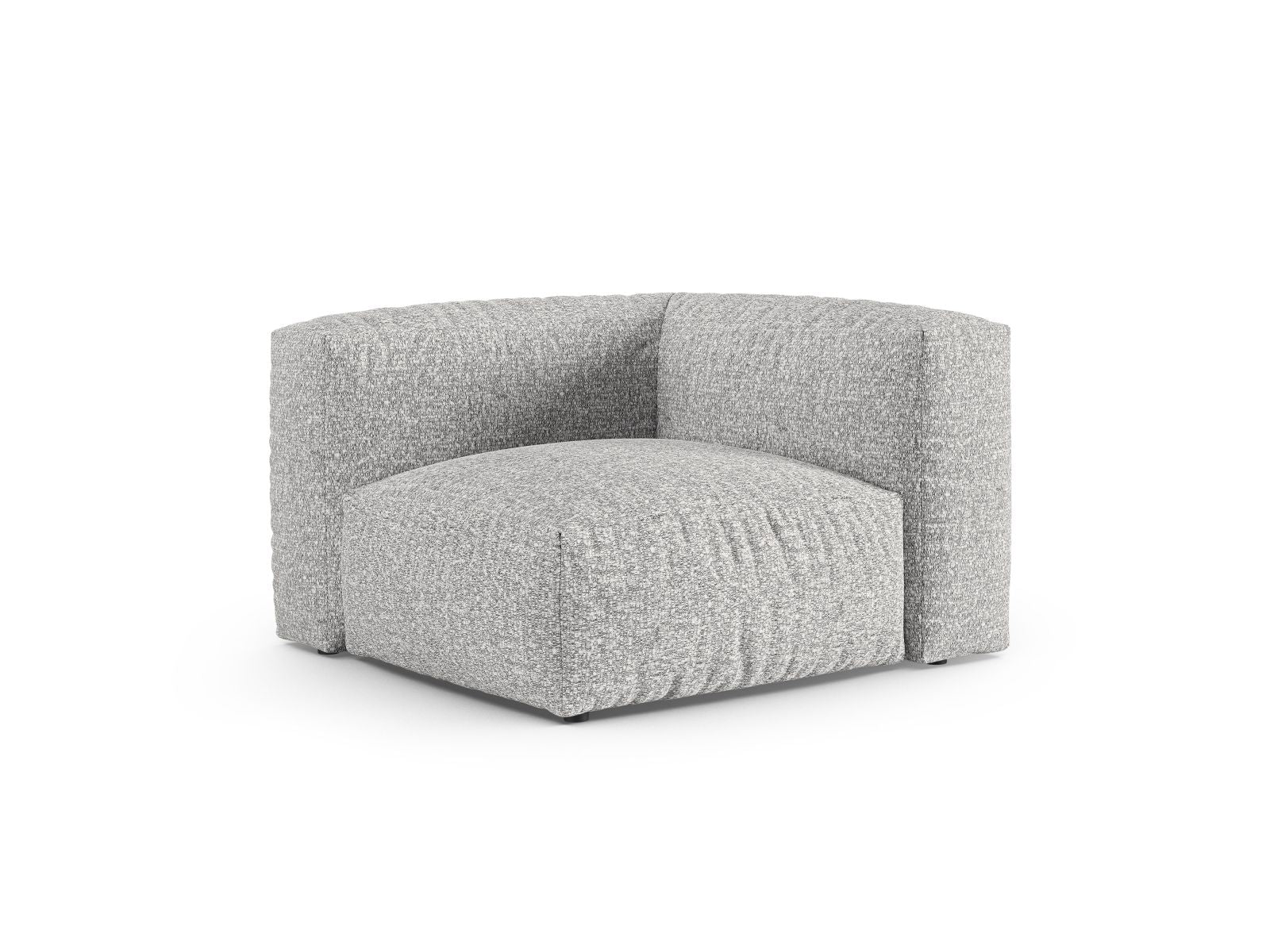 Elegantes 1-Sitzer Eckmodul XL Martina in stilvollem Silver-Monet, ideal für individuelle Sofa-Gestaltung im modernen Wohnraum.