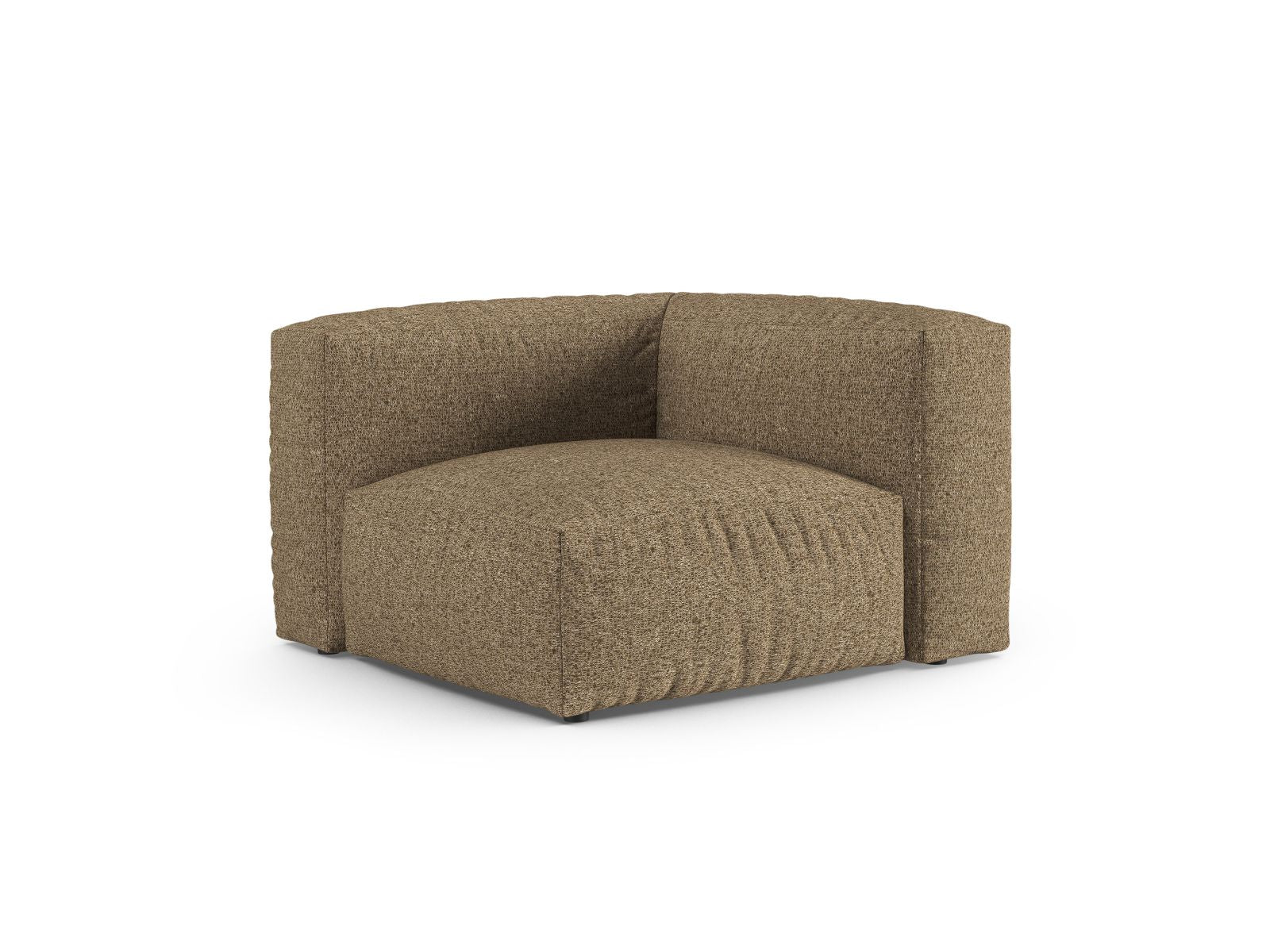 Elegantes 1-Sitzer Eckmodul XL Martina in stilvollem Cappuccino, ideal für individuelle Sofa-Gestaltung im modernen Wohnraum.