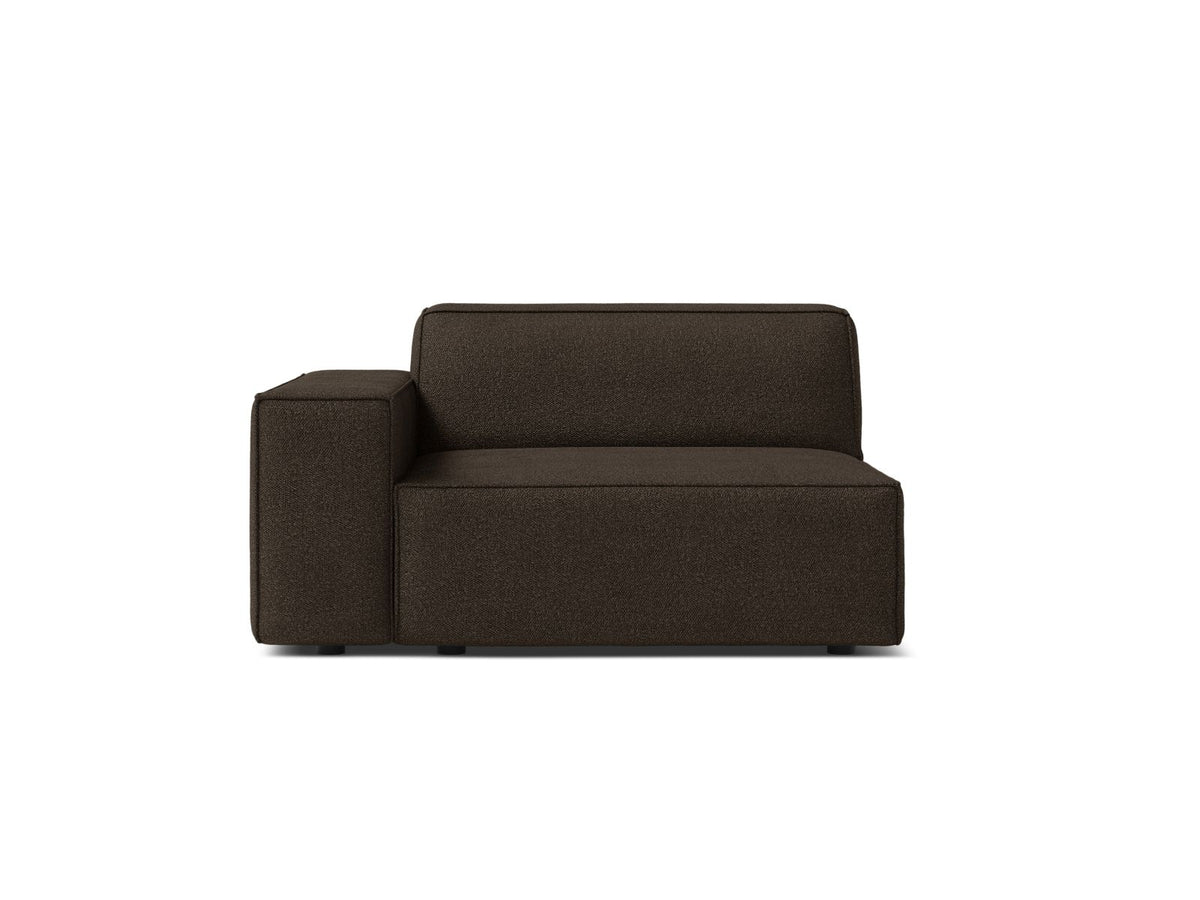 1-Sitzer Modul links Jodie in Brown-Baloo präsentiert im Onlineshop von KAQTU Design AG. Modulares Sofa ist von Micadoni