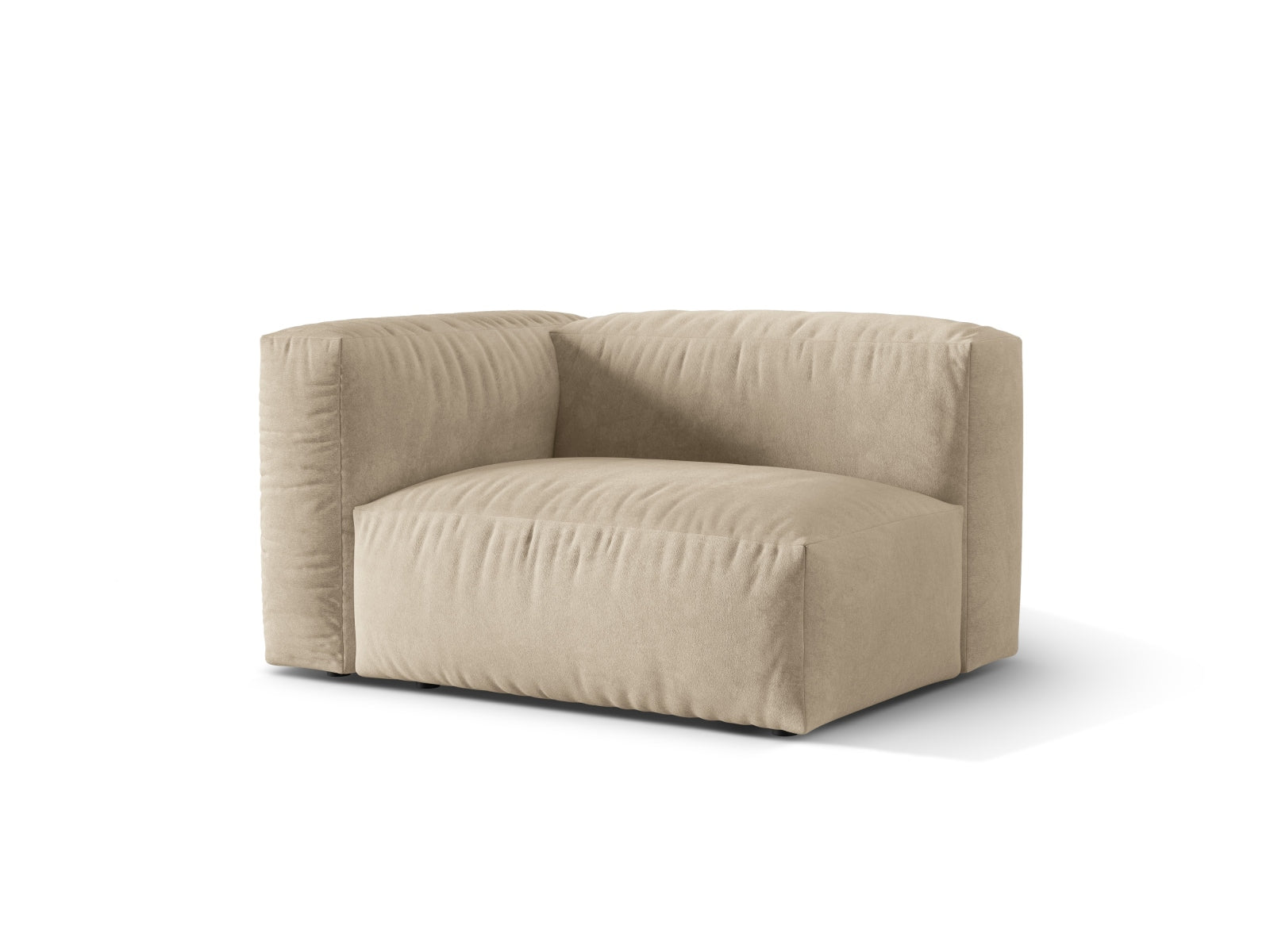 Eleganter linker 1-Sitzer des Martina Moduls von Micadoni, ideal für stilvolle Wohnräume und flexible Einrichtungslösungen.