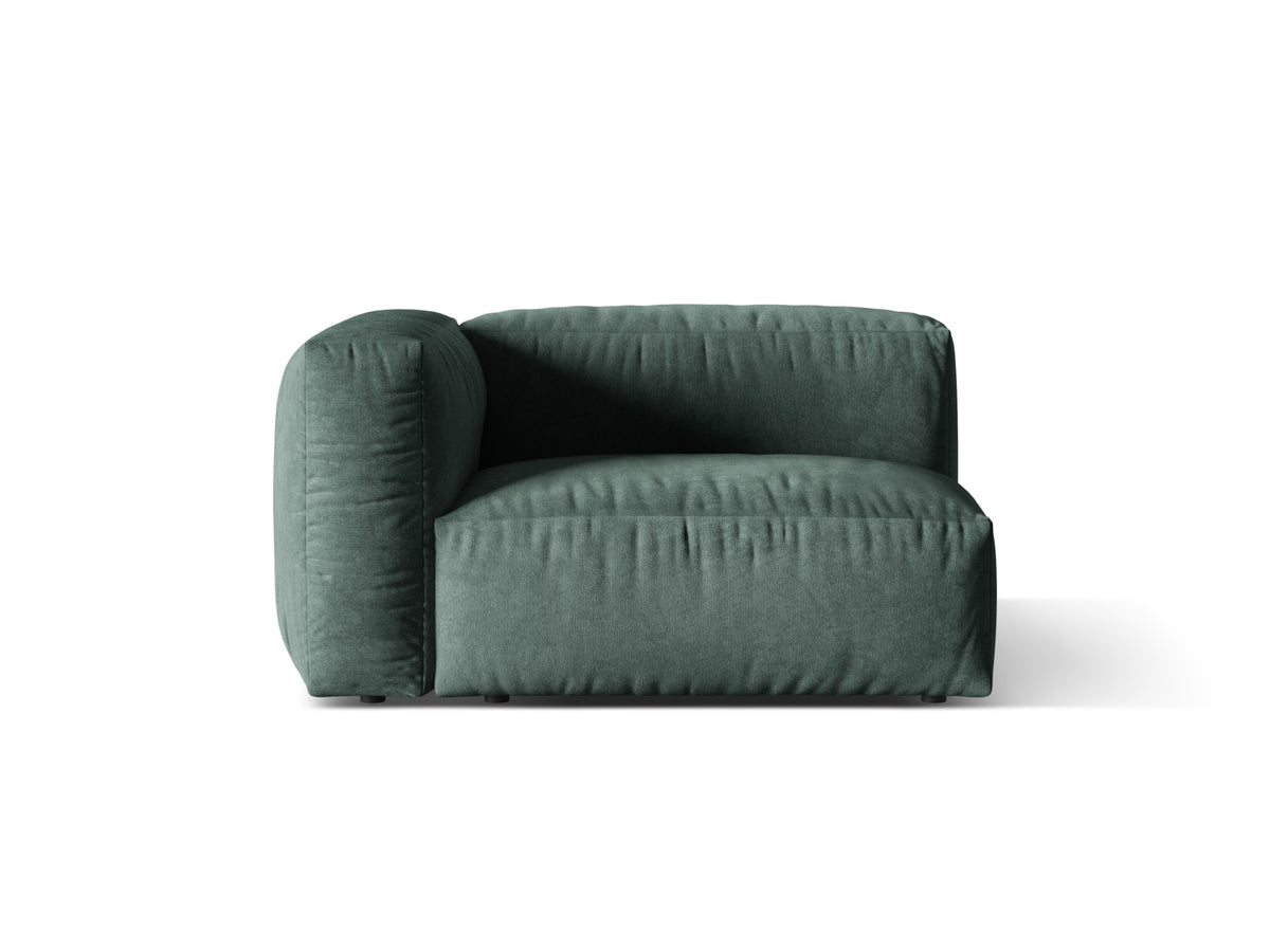 Martina Modul links 1 Sitzer in Petrol-Vogue präsentiert im Onlineshop von KAQTU Design AG. Modulares Sofa ist von Micadoni