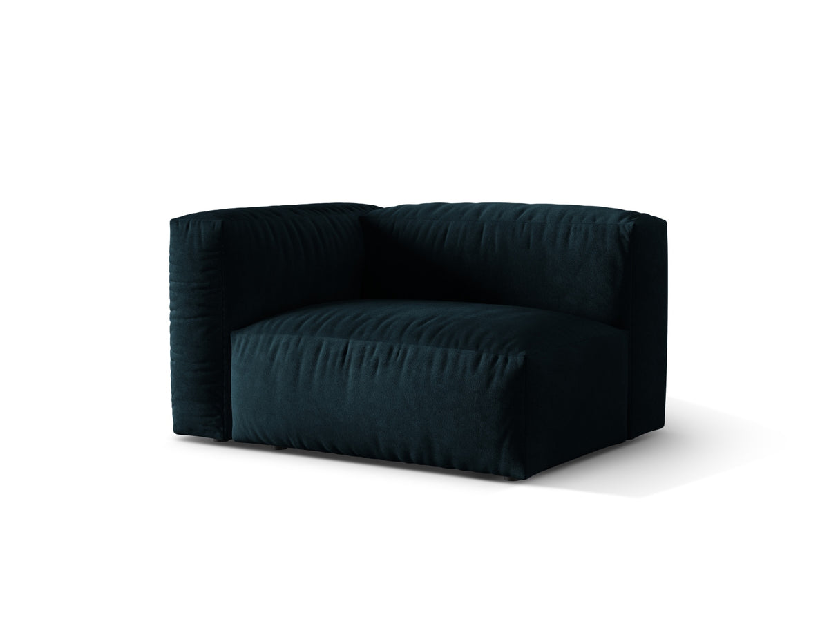 Martina Modul links 1 Sitzer in Deep Petrol-Vogue präsentiert im Onlineshop von KAQTU Design AG. Modulares Sofa ist von Micadoni