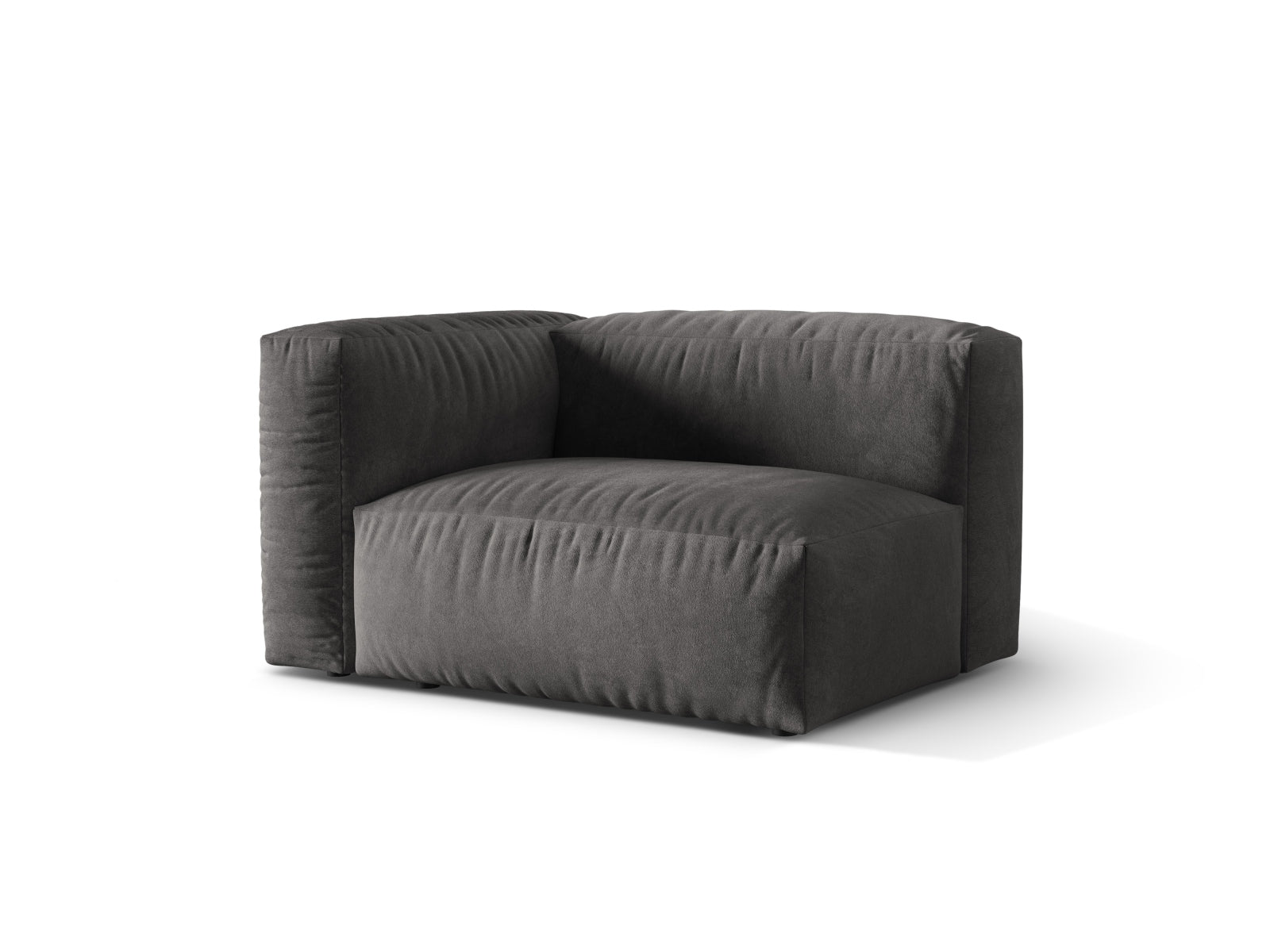 Entdecken Sie den Martina Velour Modul links 1 Sitzer von Micadoni – ideal für kompakte Wohnräume. Stilvolles Design und optimaler Komfort vereint!
