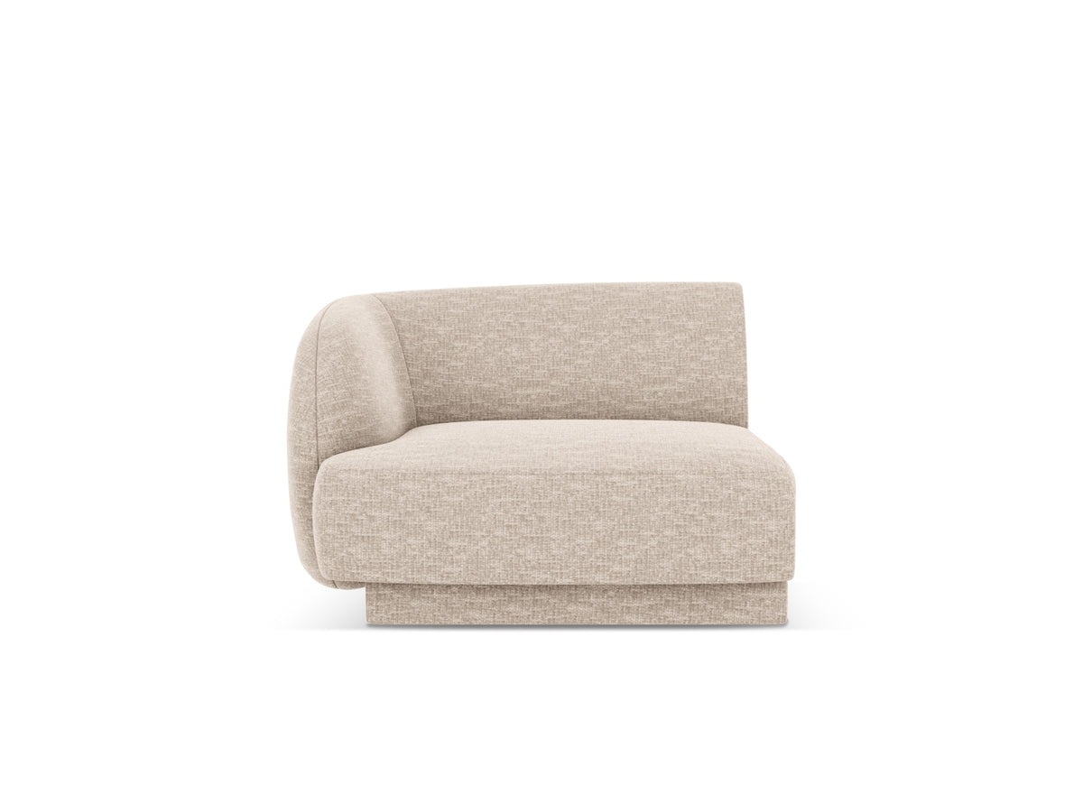 Miley Modul links 1 Sitzer in Beige-Haga präsentiert im Onlineshop von KAQTU Design AG. Modulares Sofa ist von Micadoni