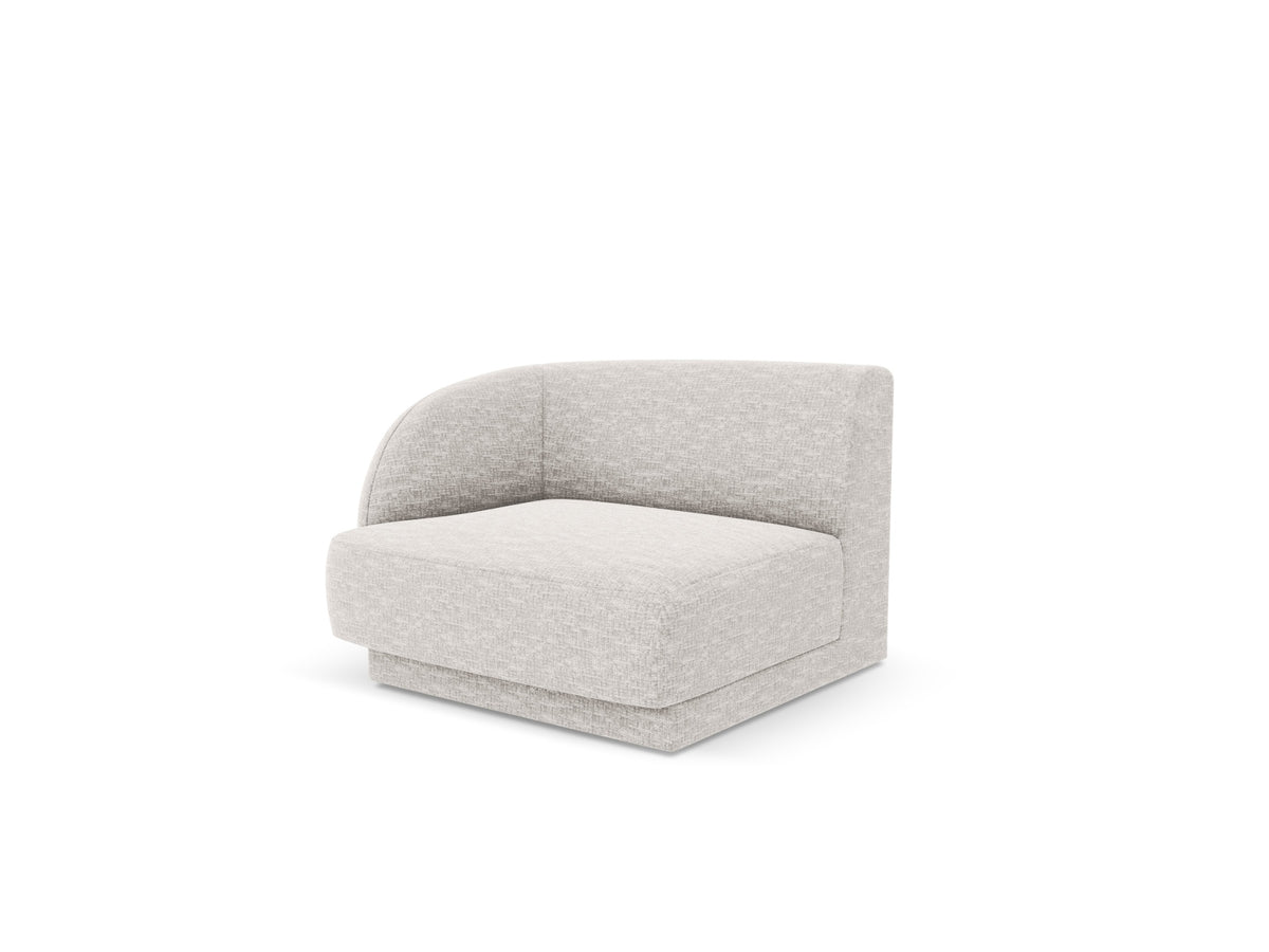 Miley Modul links 1 Sitzer in Light Grey-Haga präsentiert im Onlineshop von KAQTU Design AG. Modulares Sofa ist von Micadoni