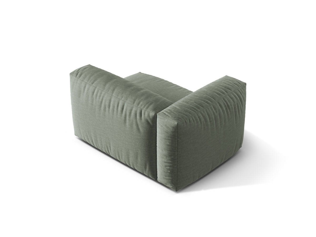 Martina Modul links 1 Sitzer in Moss Green-Boston präsentiert im Onlineshop von KAQTU Design AG. Modulares Sofa ist von Micadoni