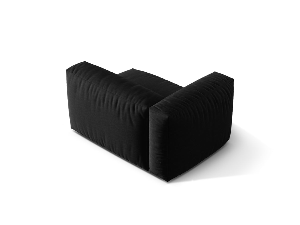 Martina Modul links 1 Sitzer in Black-Boston präsentiert im Onlineshop von KAQTU Design AG. Modulares Sofa ist von Micadoni