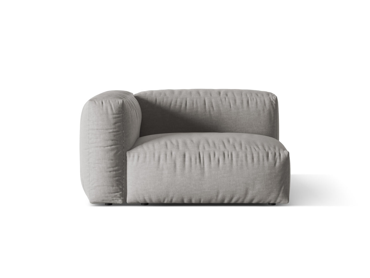 Martina Modul links 1 Sitzer in Light Grey-Boston präsentiert im Onlineshop von KAQTU Design AG. Modulares Sofa ist von Micadoni