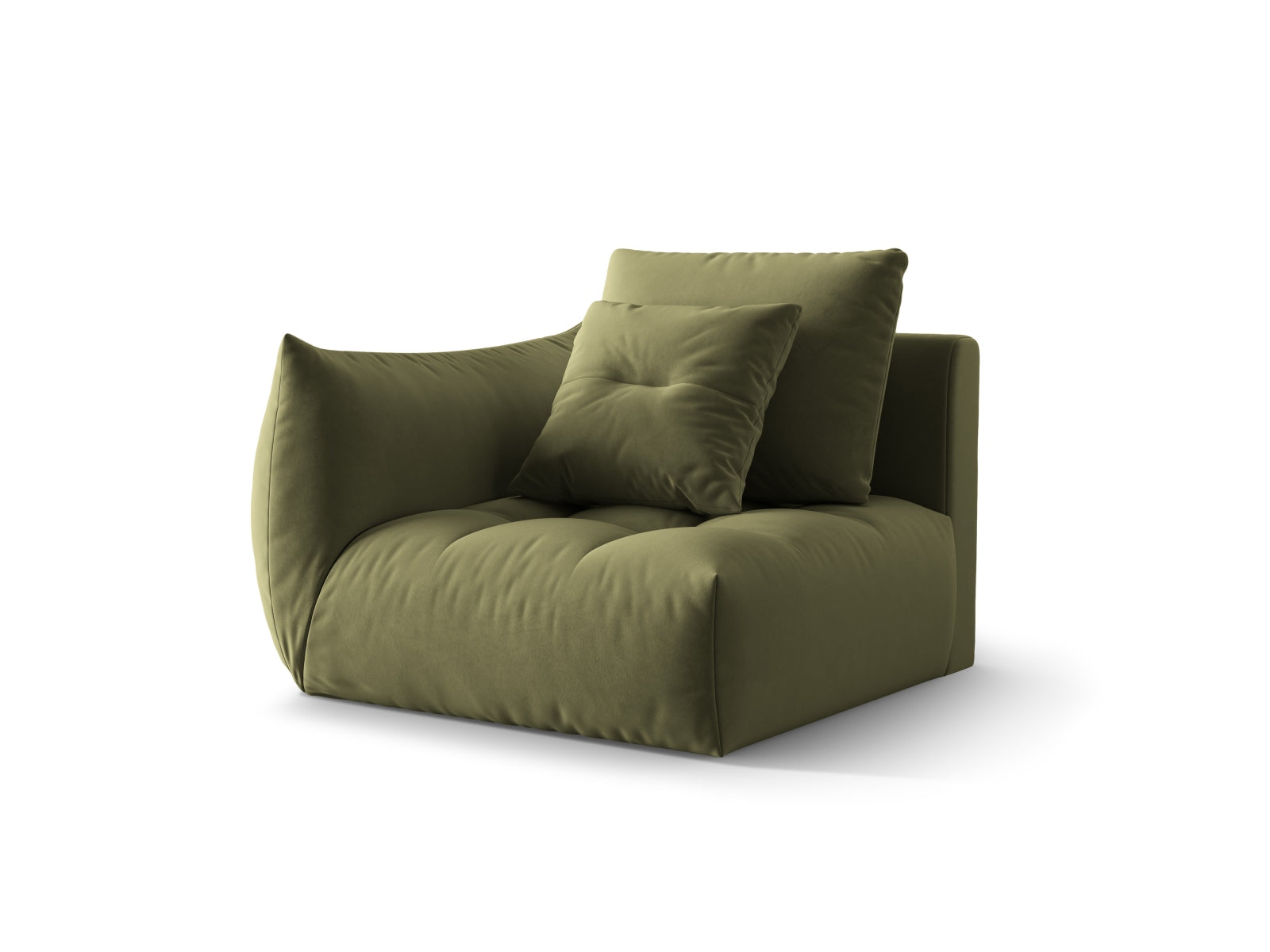 Entdecken Sie den eleganten Bloom Velour Modul 1-Sitzer von Micadoni – ein flexibles Boho-Möbelstück, das in vielen Farben erhältlich ist und jeden Raum aufwertet!