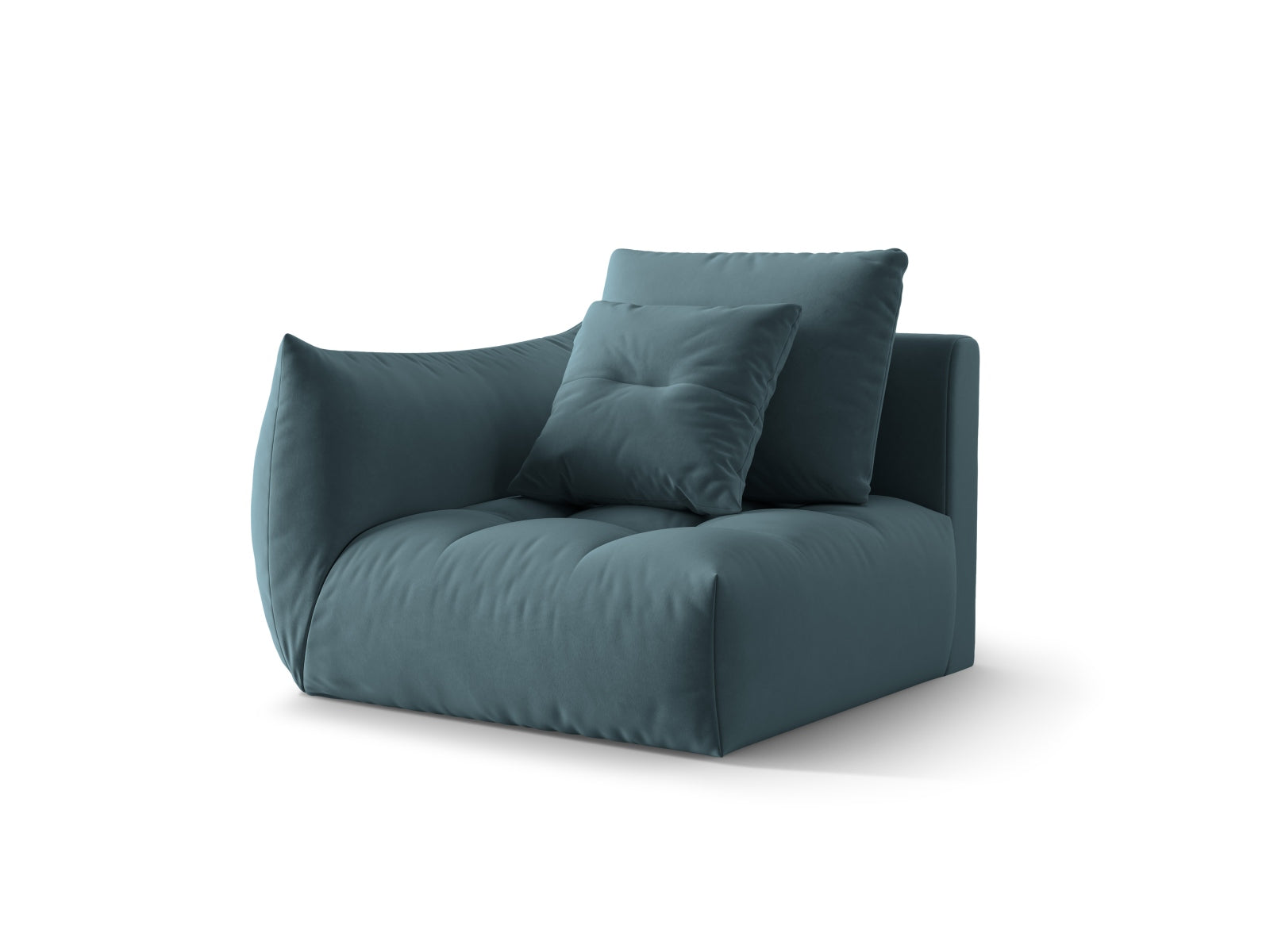 Entdecken Sie den eleganten Bloom Velour Modul 1-Sitzer von Micadoni – ein flexibles Boho-Möbelstück, das in verschiedenen Farben erhältlich ist und jeden Raum aufwertet!