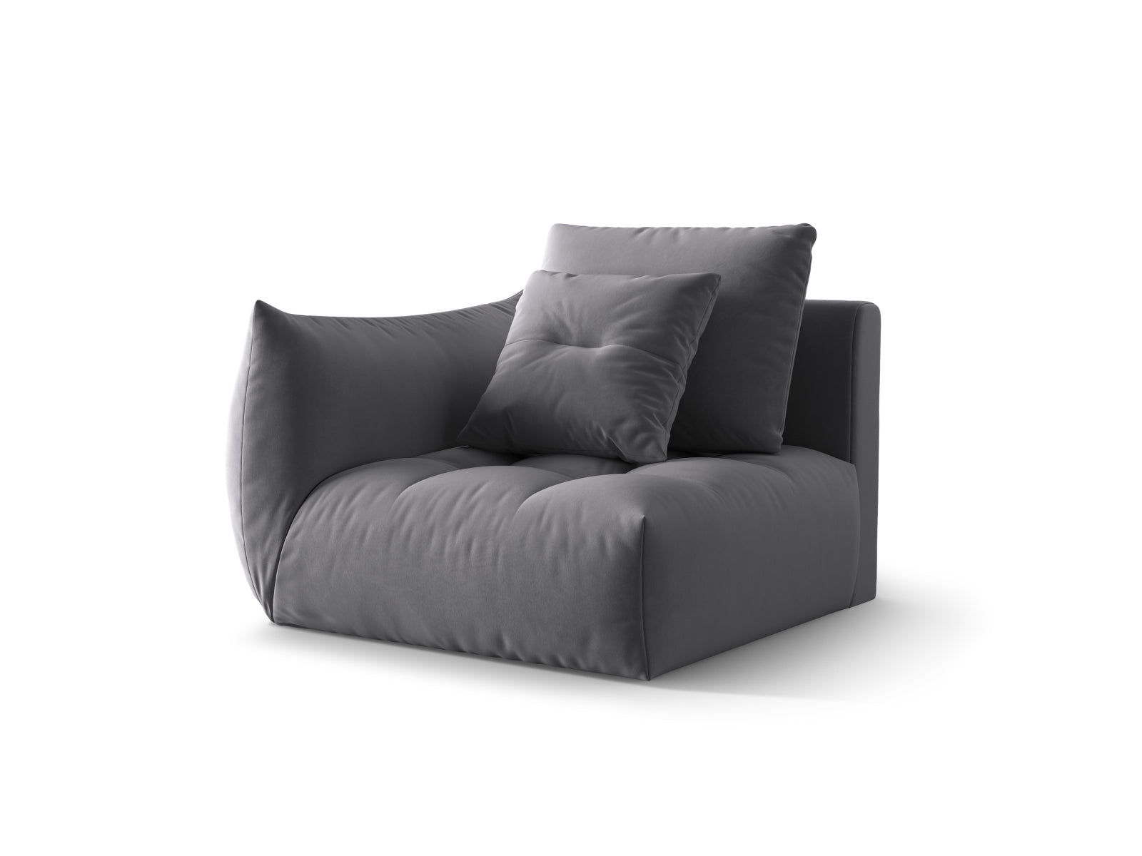 Entdecken Sie den eleganten Bloom Velour Modul 1-Sitzer von Micadoni – ein flexibles Boho-Möbelstück, das in vielen Farben erhältlich ist und jeden Raum aufwertet!