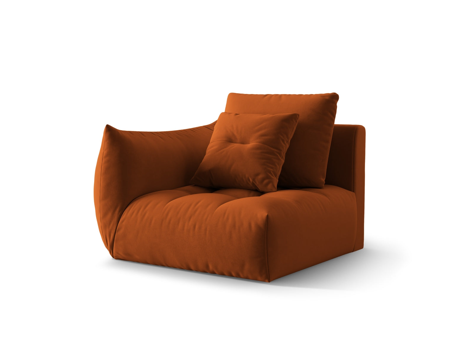 Entdecken Sie den eleganten Bloom Velour Modul 1-Sitzer von Micadoni – ein flexibles Boho-Möbelstück, das in verschiedenen Farben erhältlich ist und jeden Raum aufwertet!