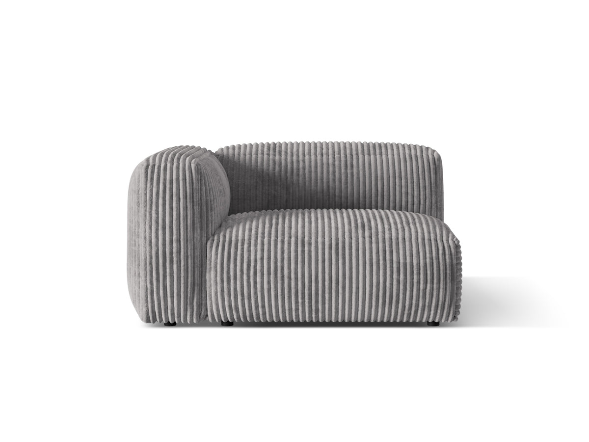 Martina Modul links 1 Sitzer in Light Grey-Tilia präsentiert im Onlineshop von KAQTU Design AG. Modulares Sofa ist von Micadoni