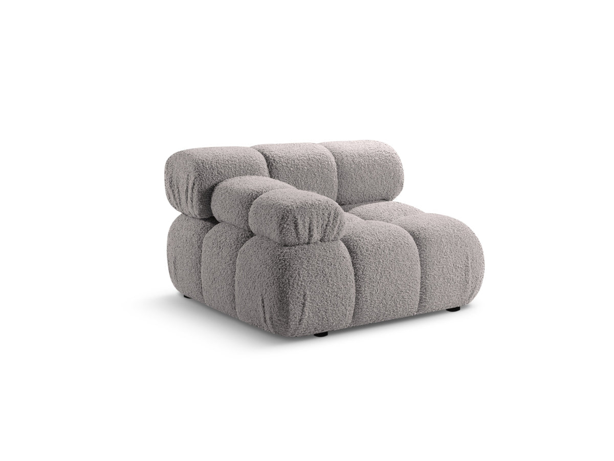 Bellis Boucle Modul links 1 Sitzer in Light Grey-Rolf präsentiert im Onlineshop von KAQTU Design AG. Modulares Sofa ist von Micadoni