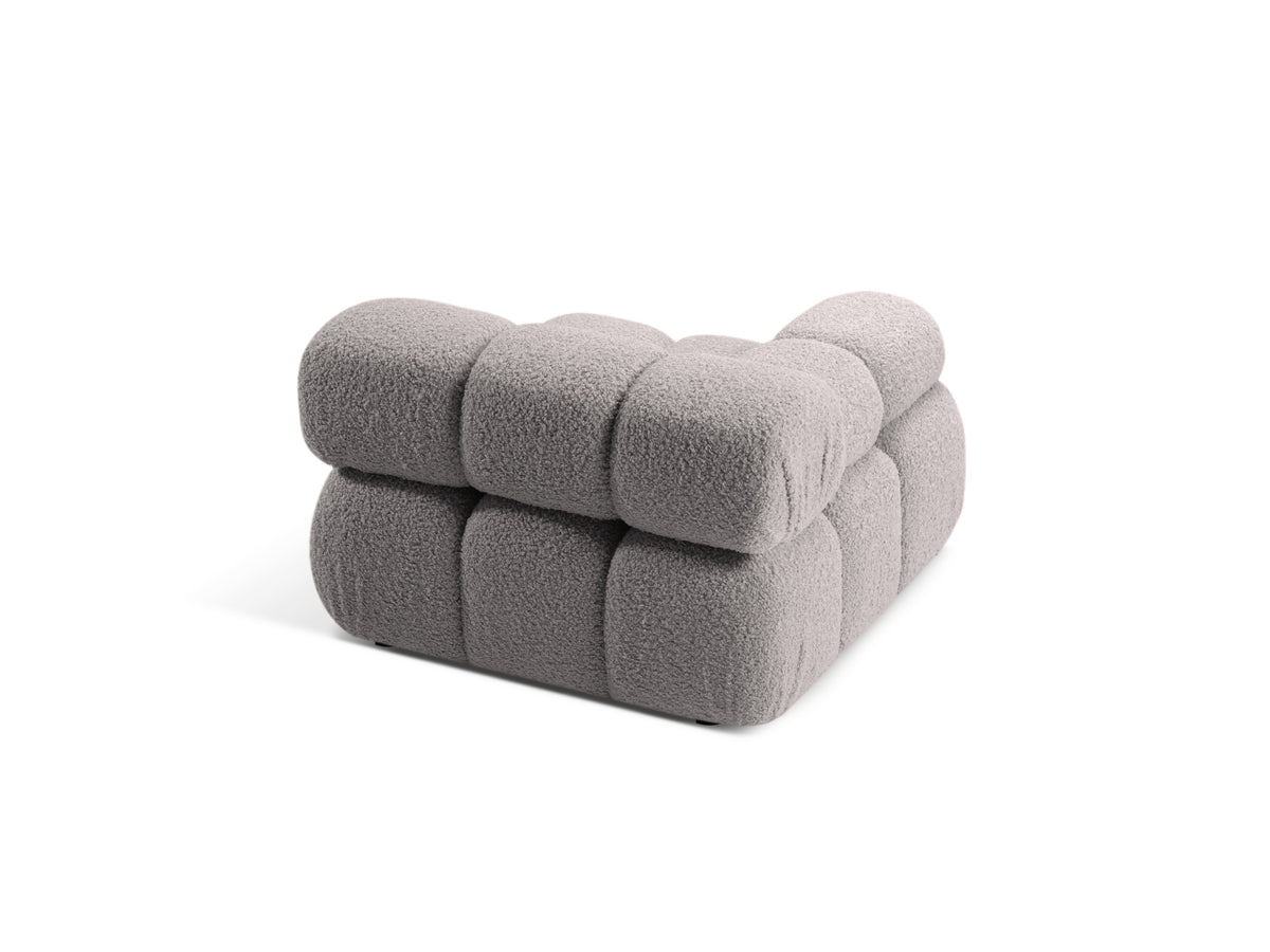 Bellis Boucle Modul links 1 Sitzer in Light Grey-Rolf präsentiert im Onlineshop von KAQTU Design AG. Modulares Sofa ist von Micadoni