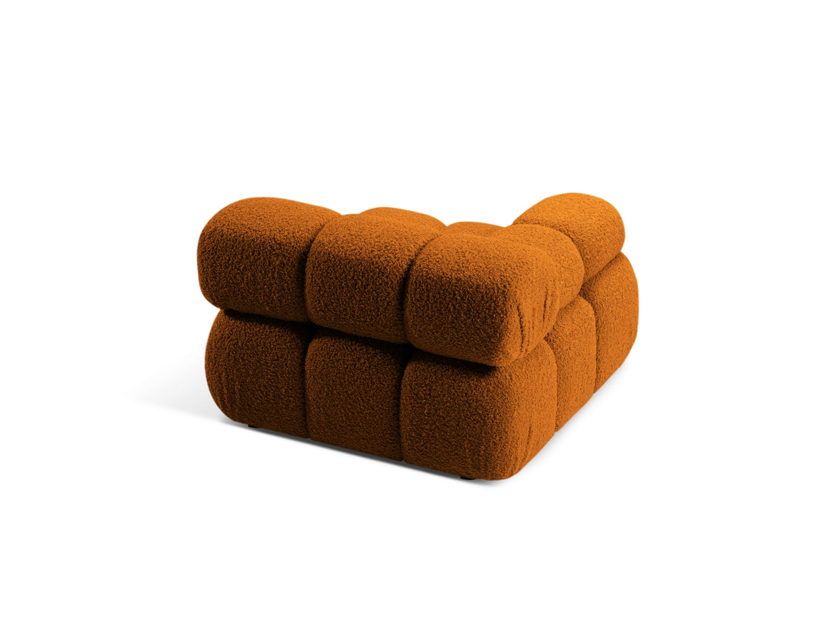 Bellis Boucle Modul links 1 Sitzer in Brick-Rolf präsentiert im Onlineshop von KAQTU Design AG. Modulares Sofa ist von Micadoni