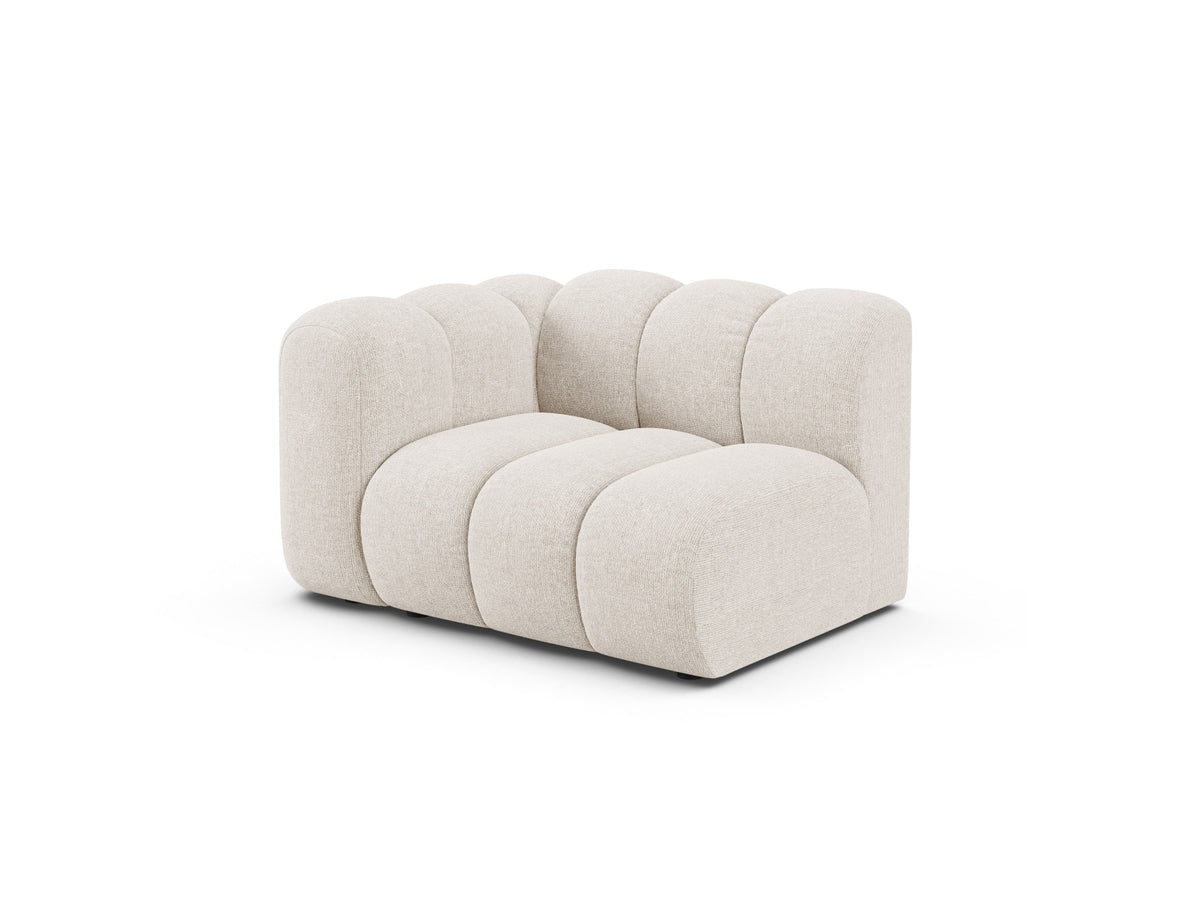 Lupine Modul links 1 Sitzer in Light Beige-Eden präsentiert im Onlineshop von KAQTU Design AG. Modulares Sofa ist von Micadoni