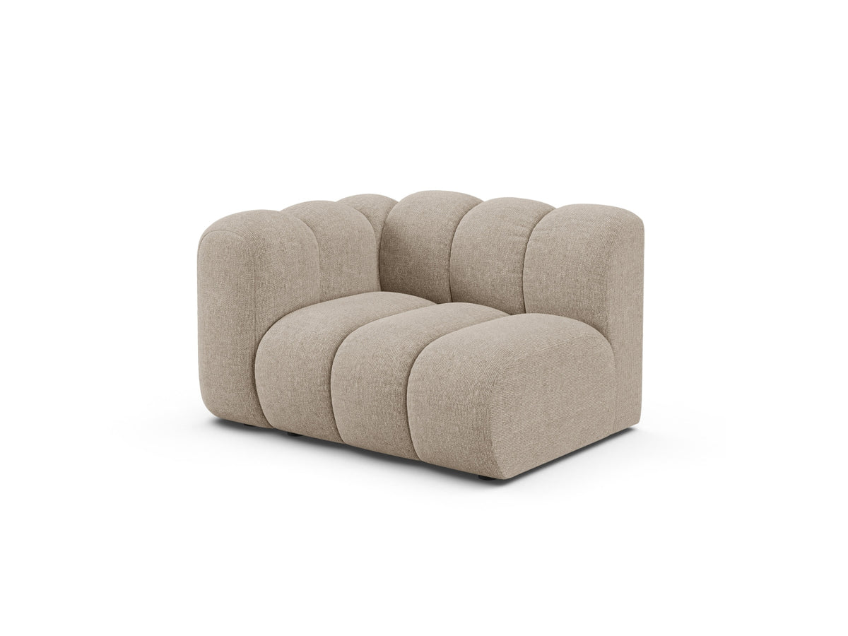Lupine Modul links 1 Sitzer in Dark Beige-Eden präsentiert im Onlineshop von KAQTU Design AG. Modulares Sofa ist von Micadoni