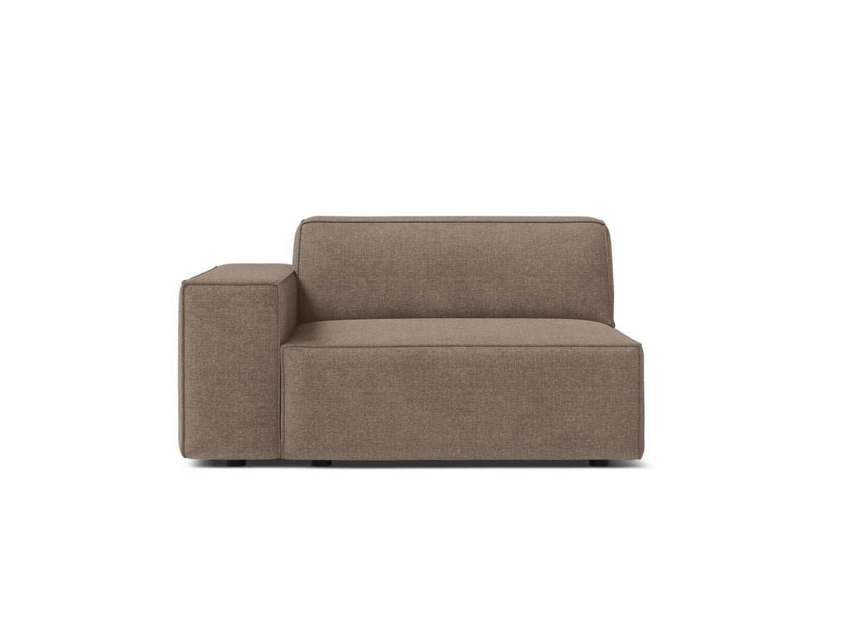 1-Sitzer Modul links Jodie in Cappuccino-Liberty präsentiert im Onlineshop von KAQTU Design AG. Modulares Sofa ist von Micadoni
