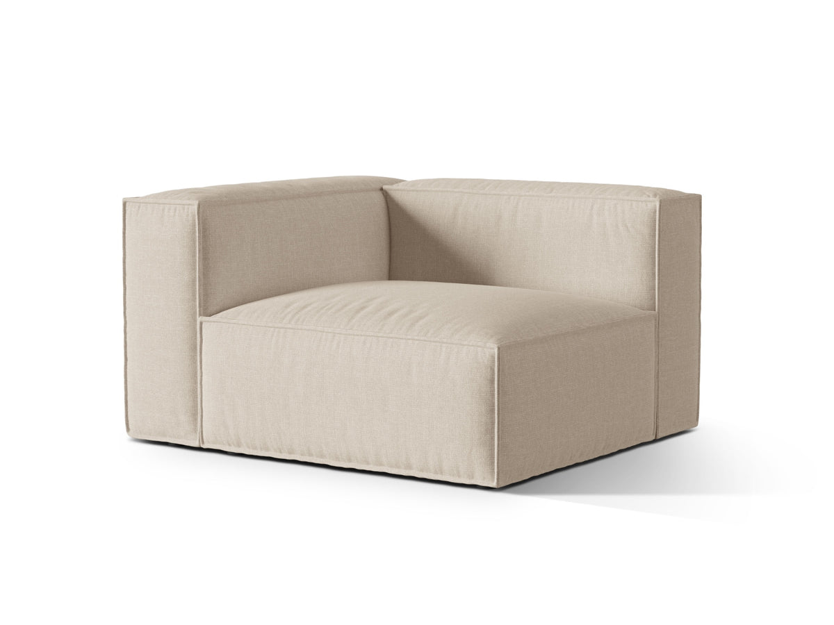 1-Sitzer Modulares Sofa links Nuria in Beige-Liberty präsentiert im Onlineshop von KAQTU Design AG. Modulares Sofa ist von Micadoni