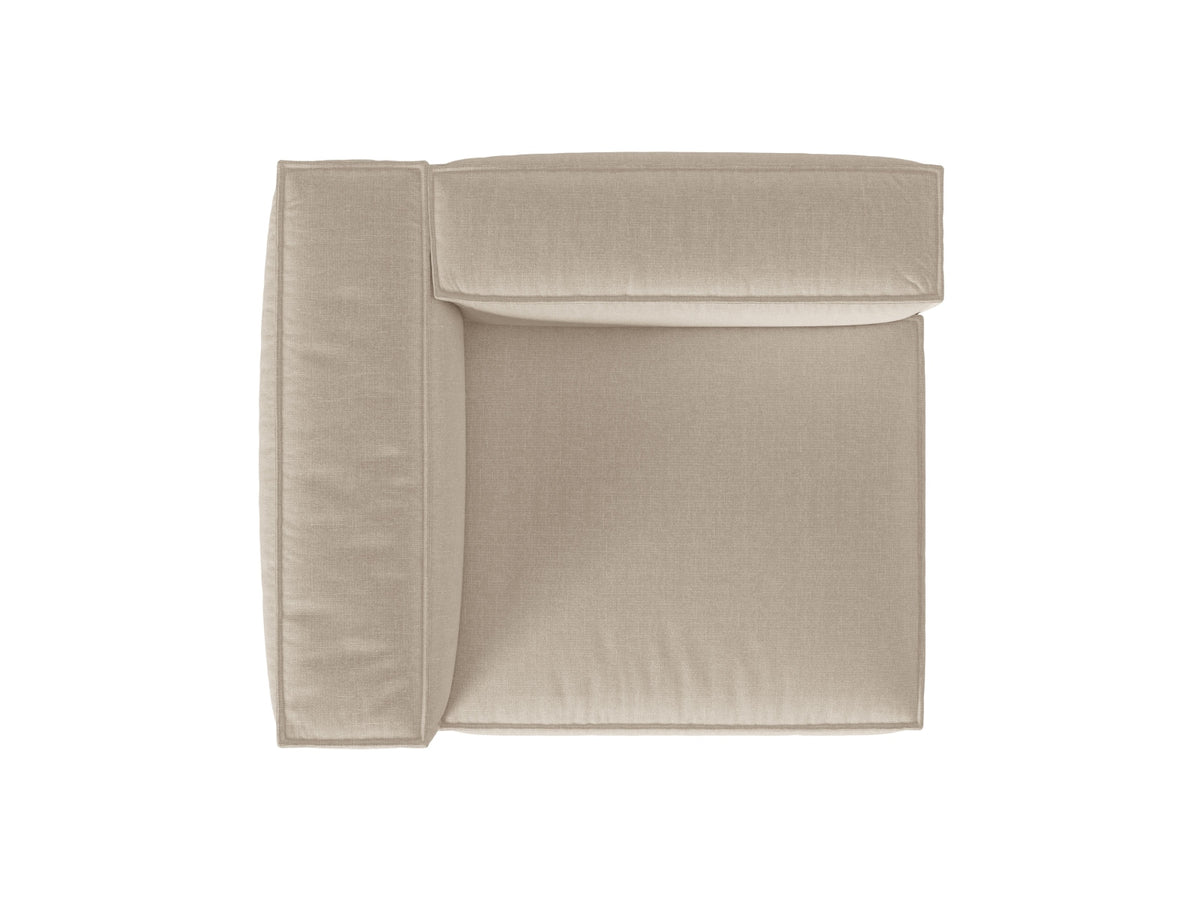 1-Sitzer Modulares Sofa links Nuria in Beige-Liberty präsentiert im Onlineshop von KAQTU Design AG. Modulares Sofa ist von Micadoni