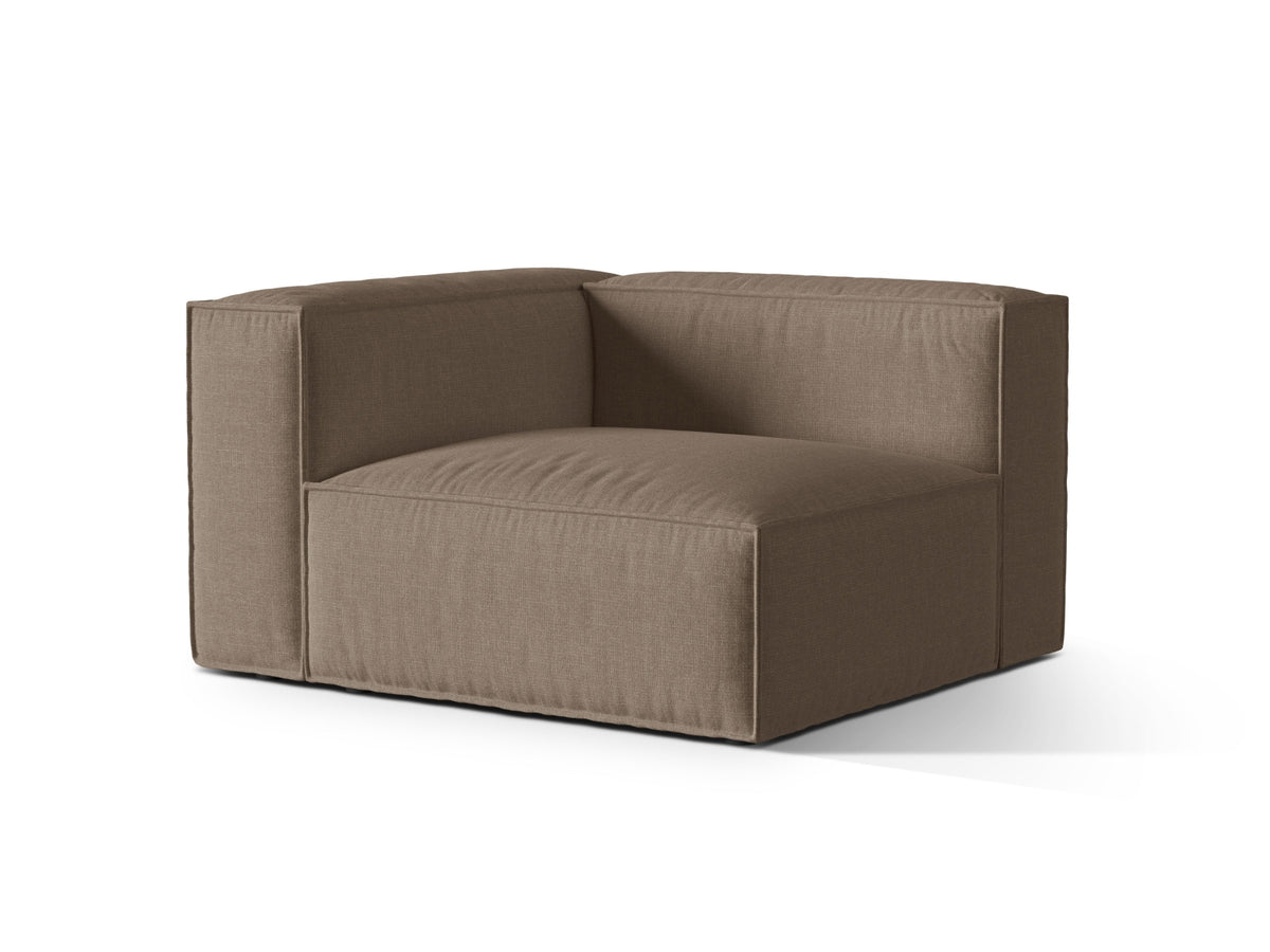 1-Sitzer Modulares Sofa links Nuria in Cappuccino-Liberty präsentiert im Onlineshop von KAQTU Design AG. Modulares Sofa ist von Micadoni