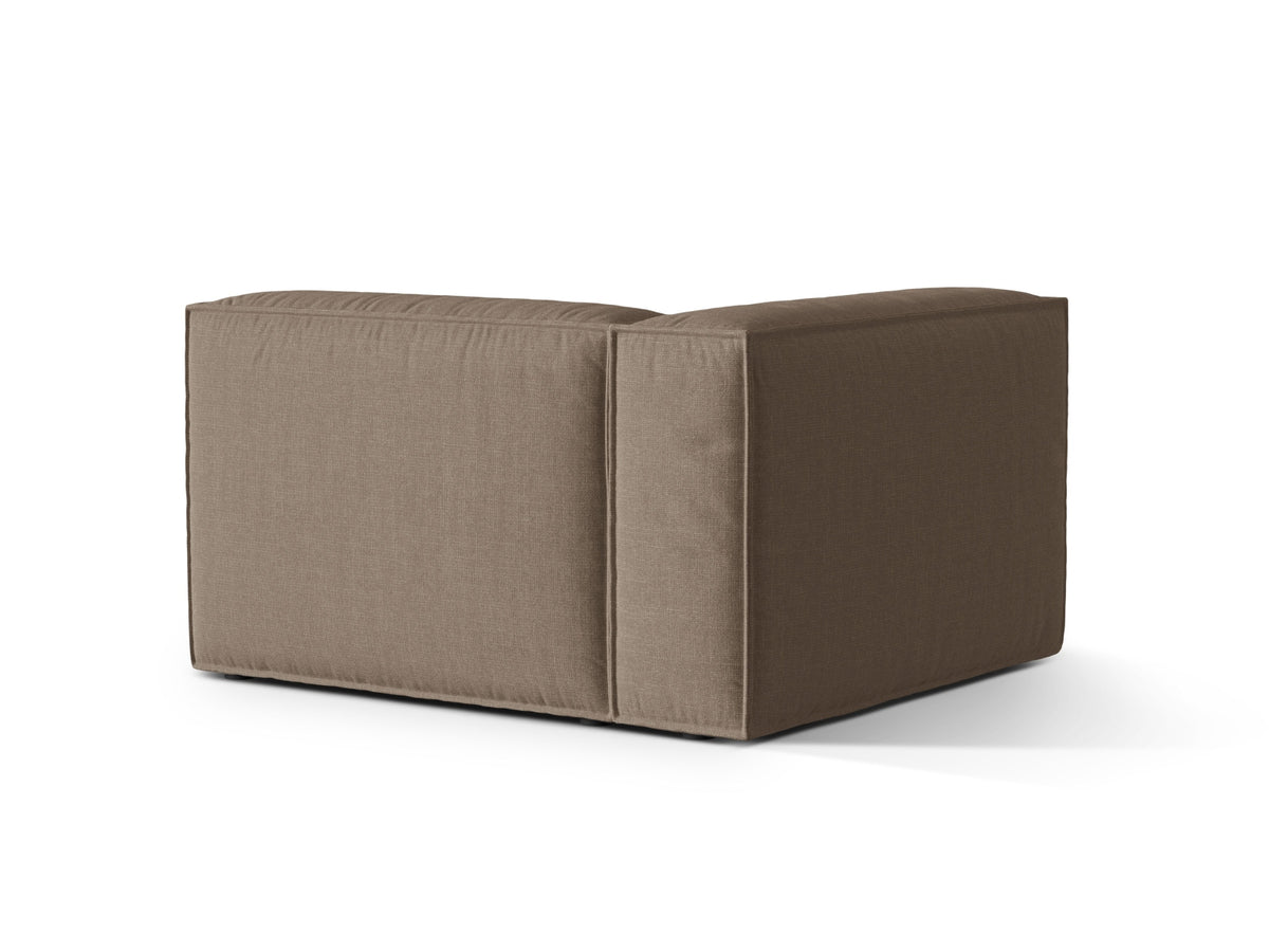 1-Sitzer Modulares Sofa links Nuria in Cappuccino-Liberty präsentiert im Onlineshop von KAQTU Design AG. Modulares Sofa ist von Micadoni