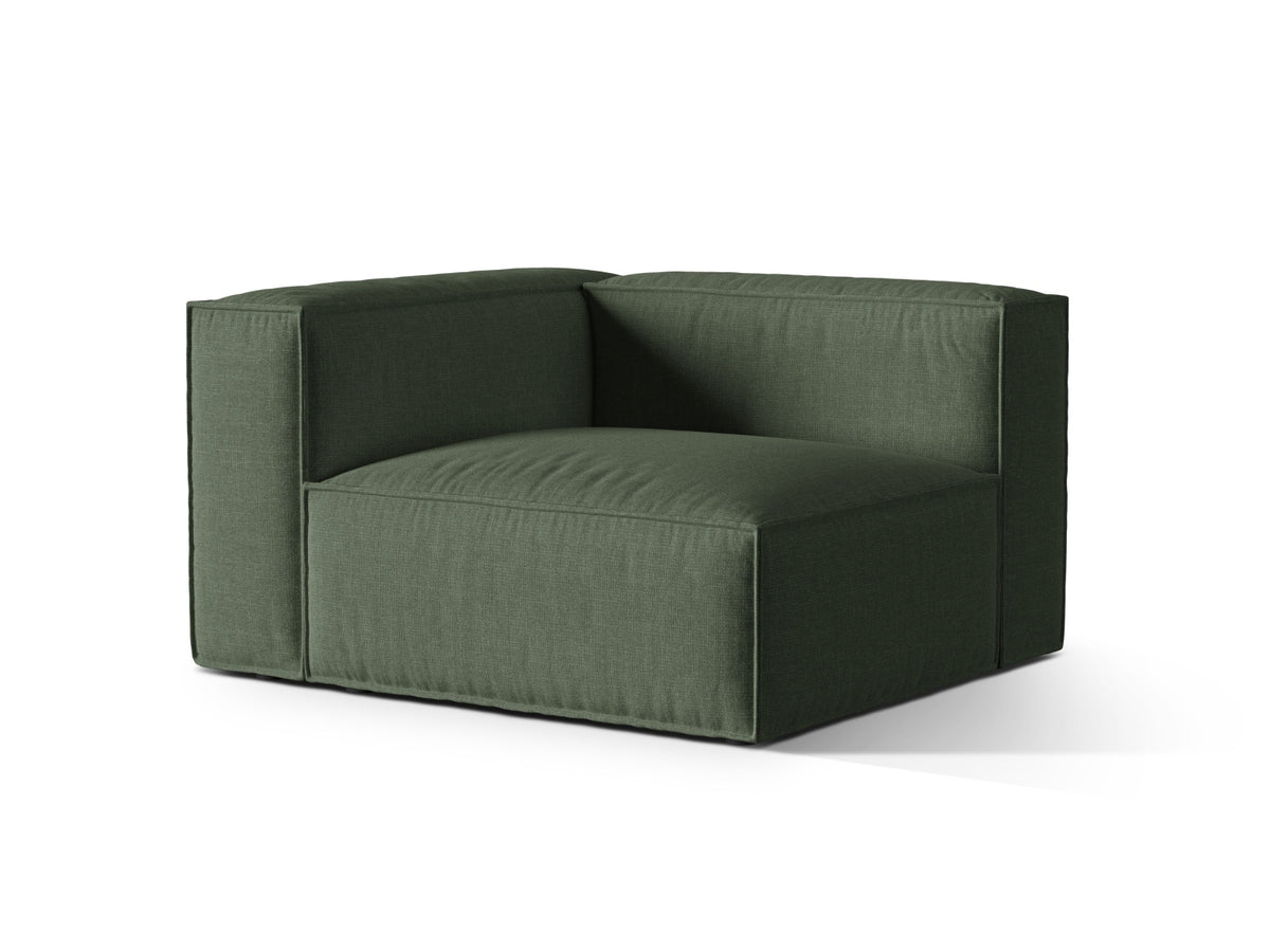 1-Sitzer Modulares Sofa links Nuria in Moss Green-Liberty präsentiert im Onlineshop von KAQTU Design AG. Modulares Sofa ist von Micadoni
