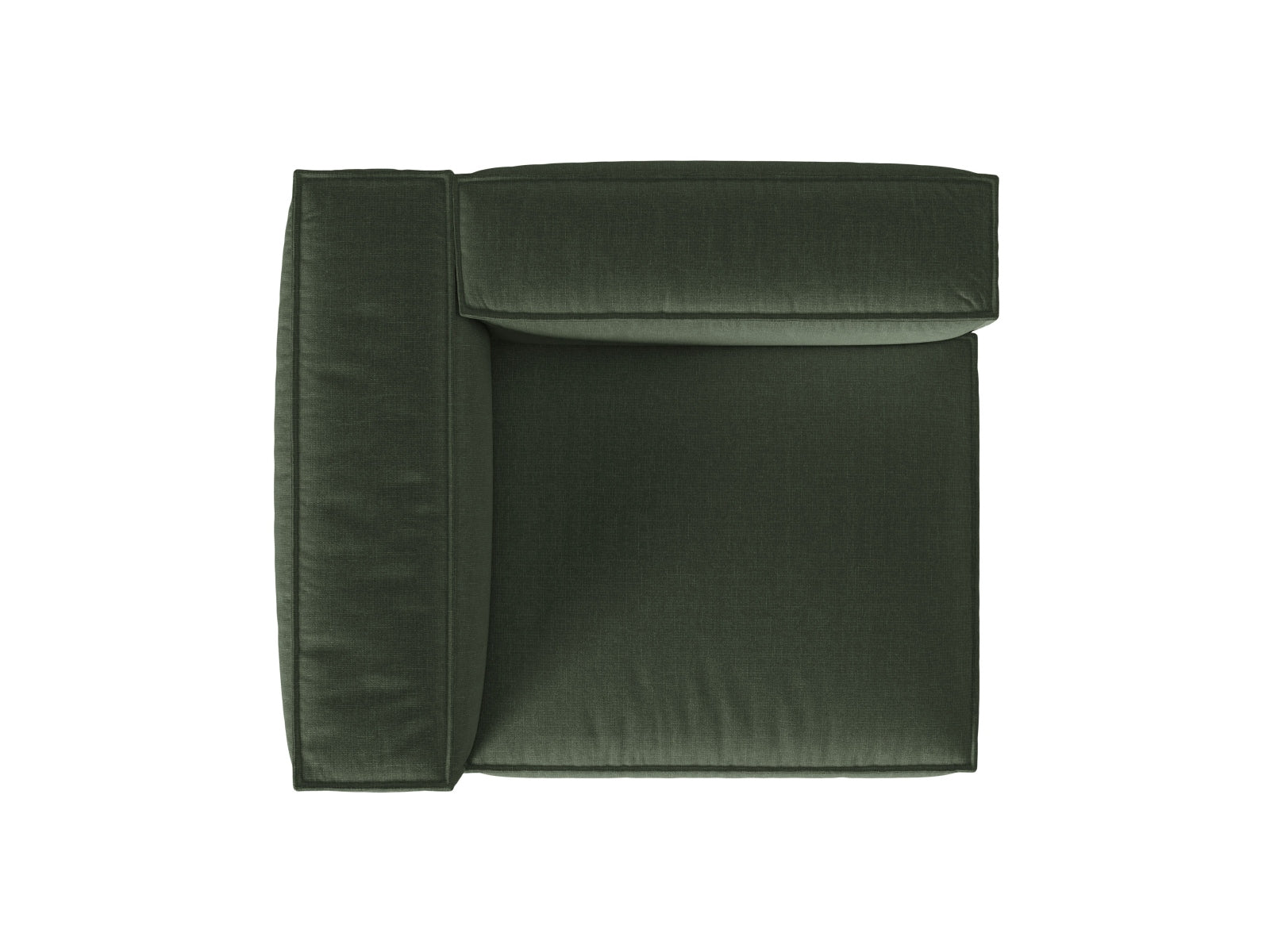 Nuria Modular Sofa links 1 Sitzer in Moss Green präsentiert im Onlineshop von KAQTU Design AG. Modulares Sofa ist von Micadoni