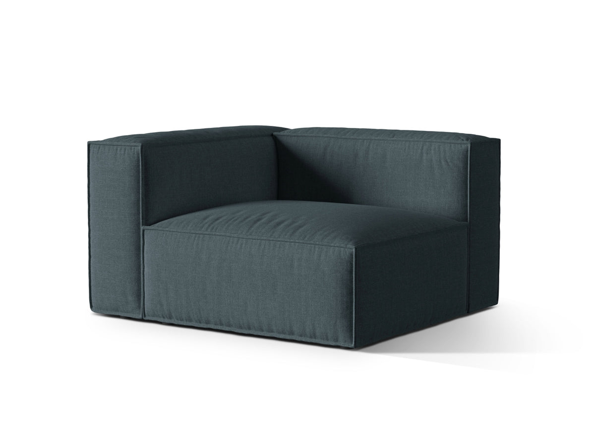 1-Sitzer Modulares Sofa links Nuria in Deep Petrol-Liberty präsentiert im Onlineshop von KAQTU Design AG. Modulares Sofa ist von Micadoni