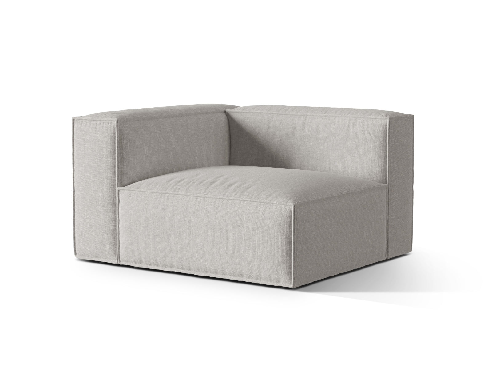 Nuria Modular Sofa links 1 Sitzer in Light Grey präsentiert im Onlineshop von KAQTU Design AG. Modulares Sofa ist von Micadoni