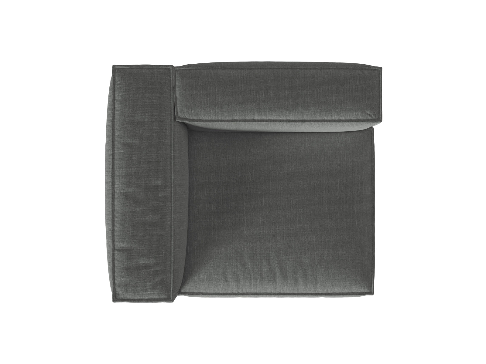 Nuria Modular Sofa links 1 Sitzer in Grey präsentiert im Onlineshop von KAQTU Design AG. Modulares Sofa ist von Micadoni