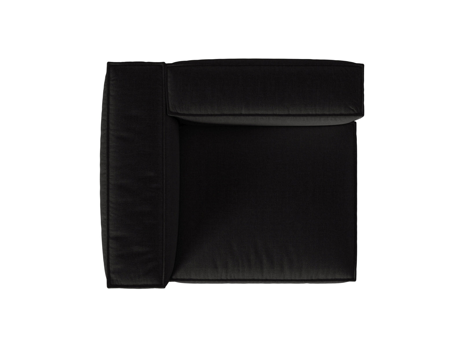 Nuria Modular Sofa links 1 Sitzer in Black präsentiert im Onlineshop von KAQTU Design AG. Modulares Sofa ist von Micadoni