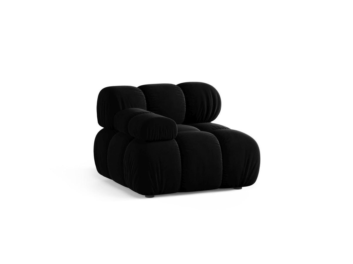 1-Sitzer Modul links Bellis in Black-Venus präsentiert im Onlineshop von KAQTU Design AG. Modulares Sofa ist von Micadoni