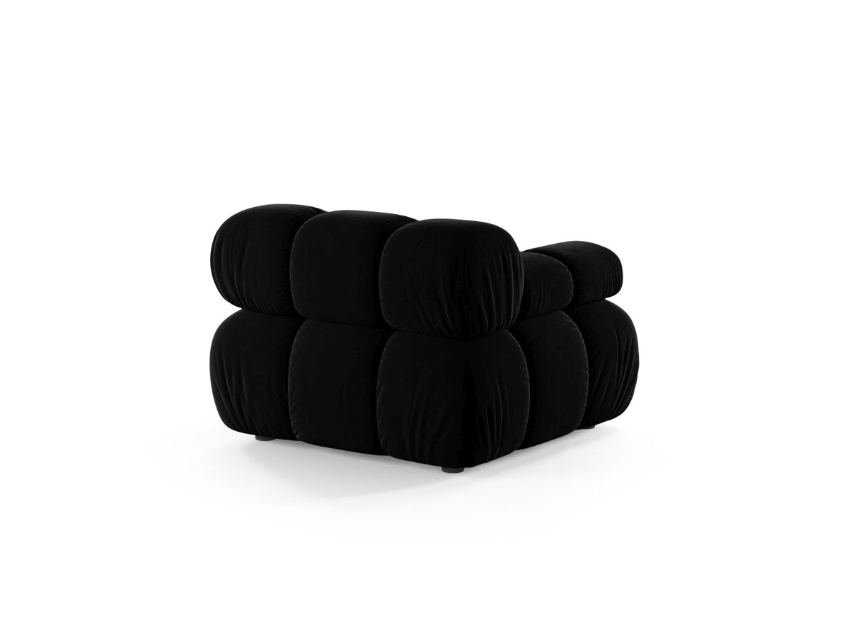 1-Sitzer Modul links Bellis in Black-Venus präsentiert im Onlineshop von KAQTU Design AG. Modulares Sofa ist von Micadoni