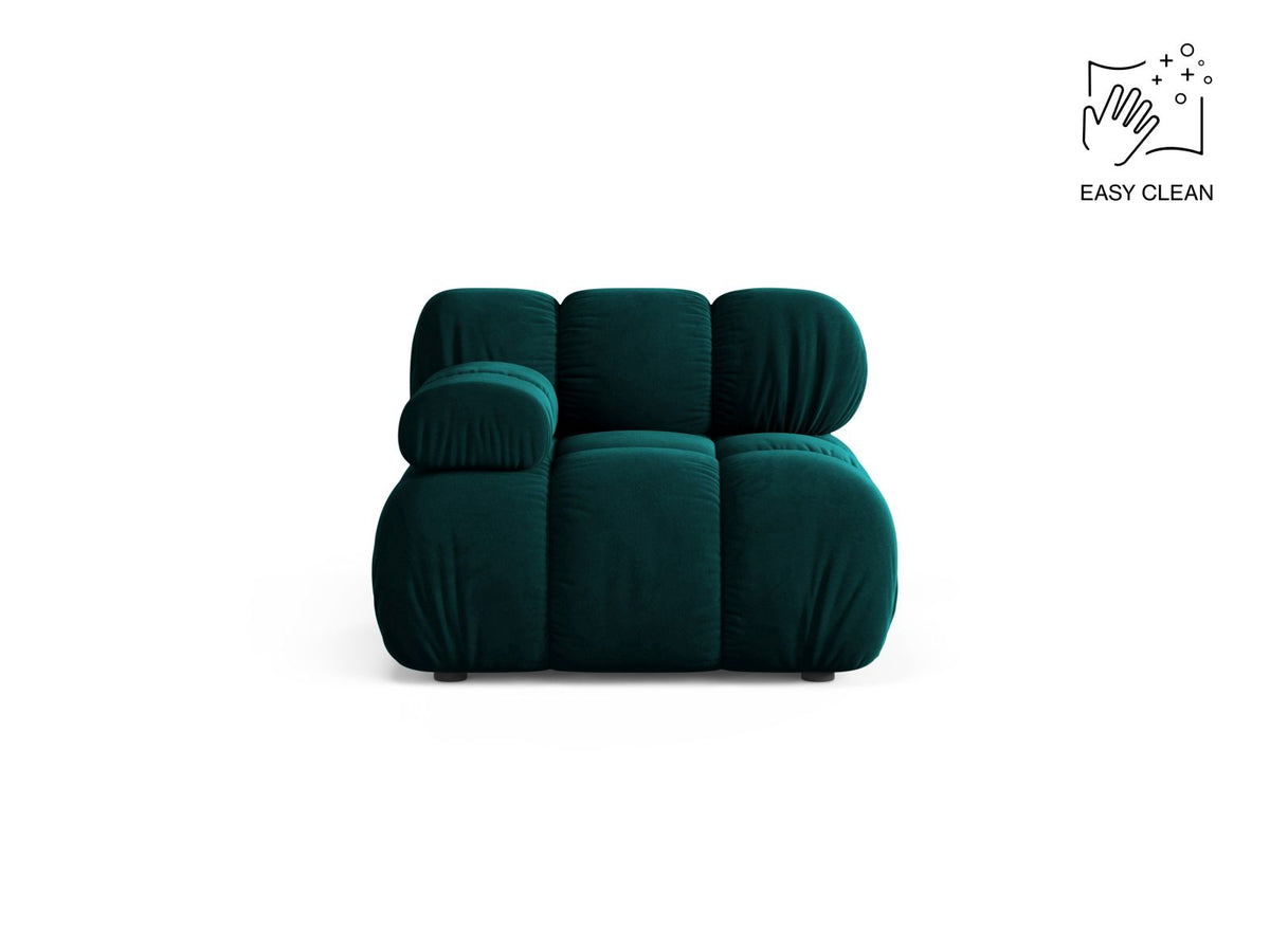 1-Sitzer Modul links Bellis in Deep Petrol-Venus präsentiert im Onlineshop von KAQTU Design AG. Modulares Sofa ist von Micadoni