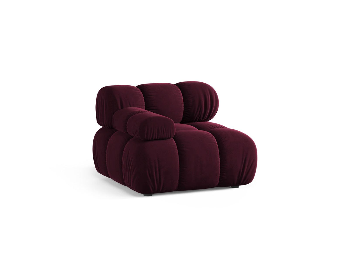 1-Sitzer Modul links Bellis in Burgundy-Venus präsentiert im Onlineshop von KAQTU Design AG. Modulares Sofa ist von Micadoni