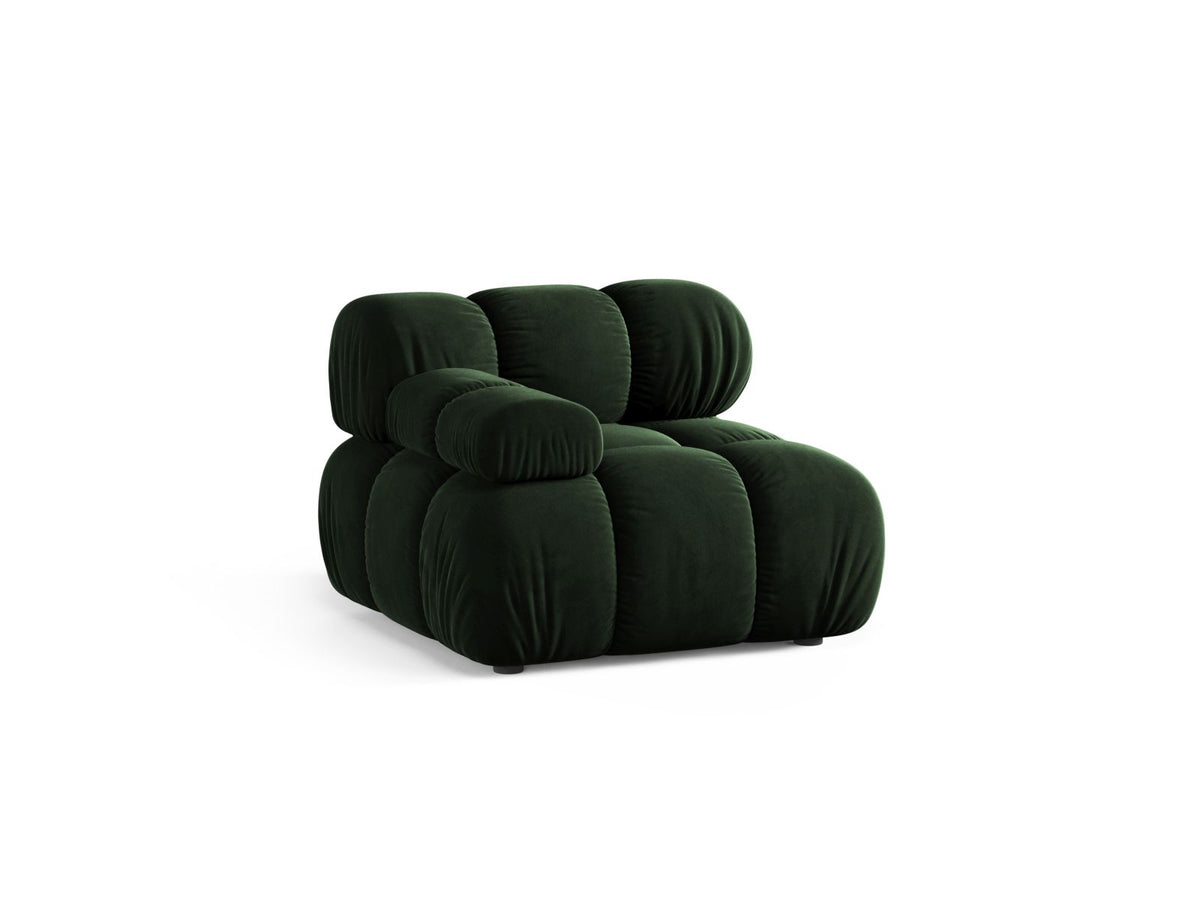1-Sitzer Modul links Bellis in Bottle Green-Venus präsentiert im Onlineshop von KAQTU Design AG. Modulares Sofa ist von Micadoni
