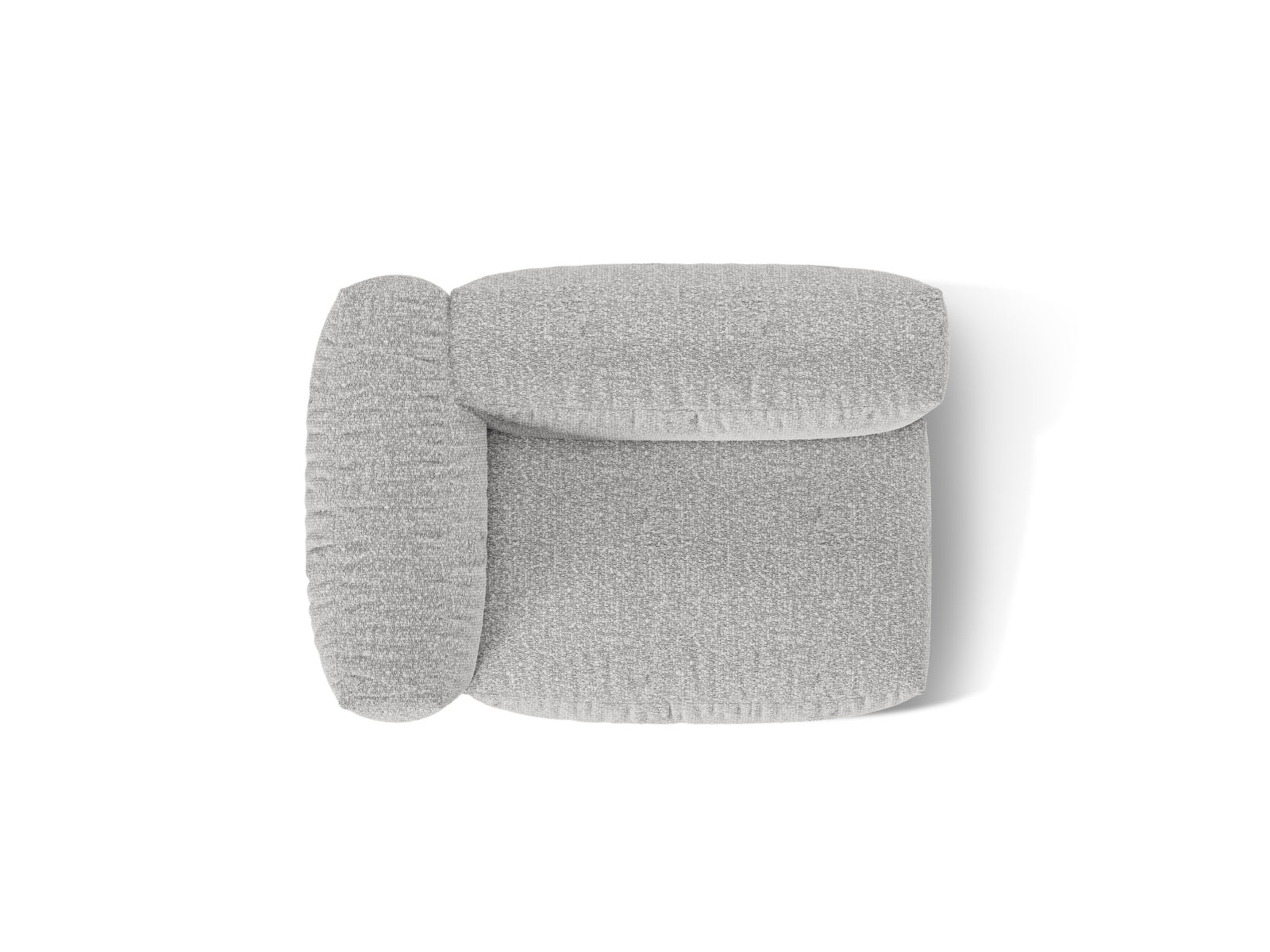 Stilvolles 1-Sitzer Sofa Martina Wide links in edlem Silver-Monet, perfekt für moderne Wohnräume und entspannte Atmosphäre.