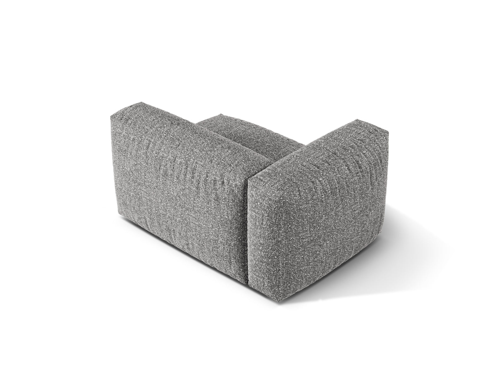 Elegantes 1-Sitzer Sofa Martina Wide links in modernem Graphit, ideal für stilvolle Wohnräume und kreative Einrichtungskonzepte.