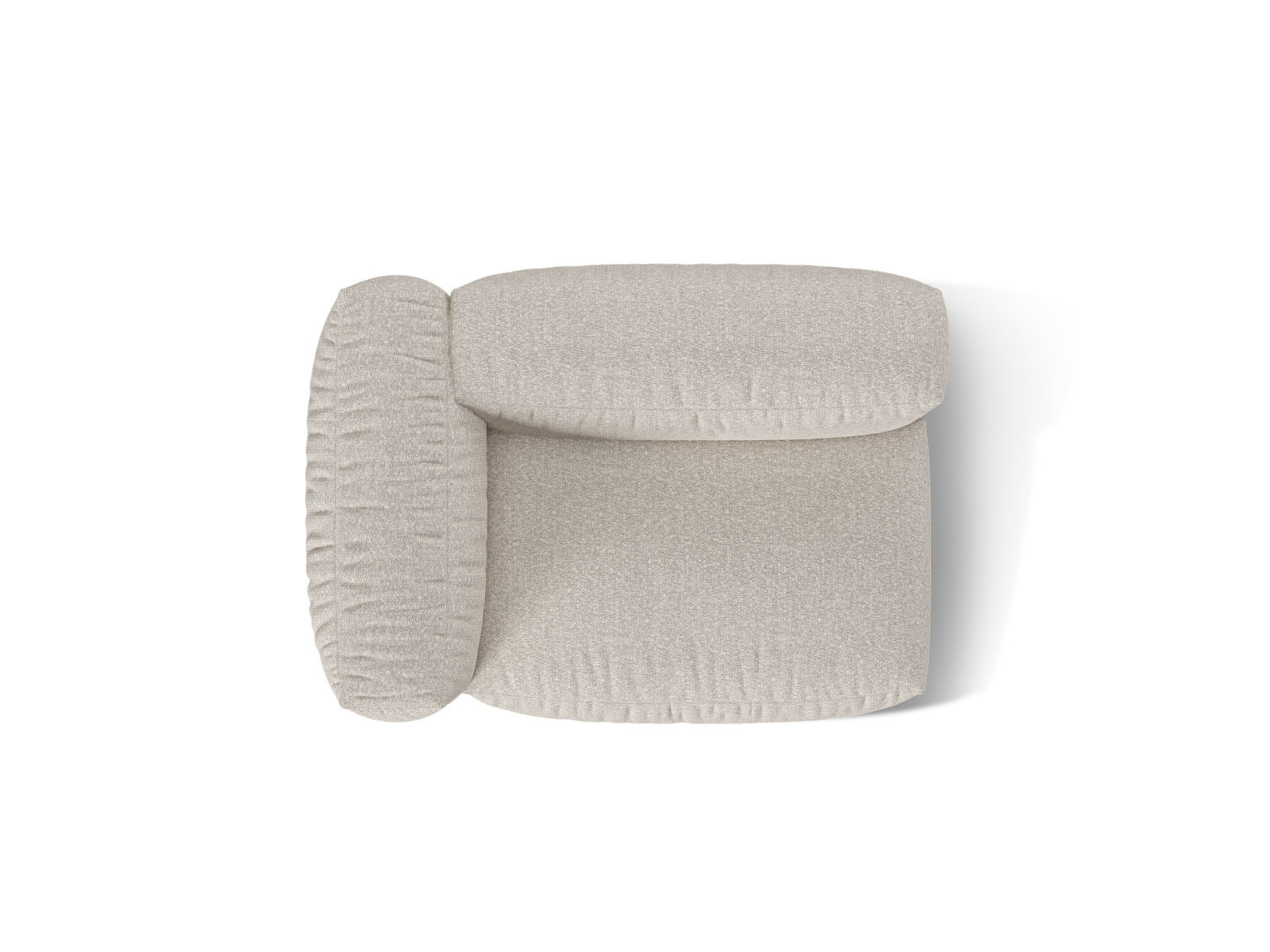 Stylisches 1-Sitzer Sofa Martina Wide links von Micadoni in sanftem Beige, ideal für stilvolle Wohnräume und entspannende Momente.