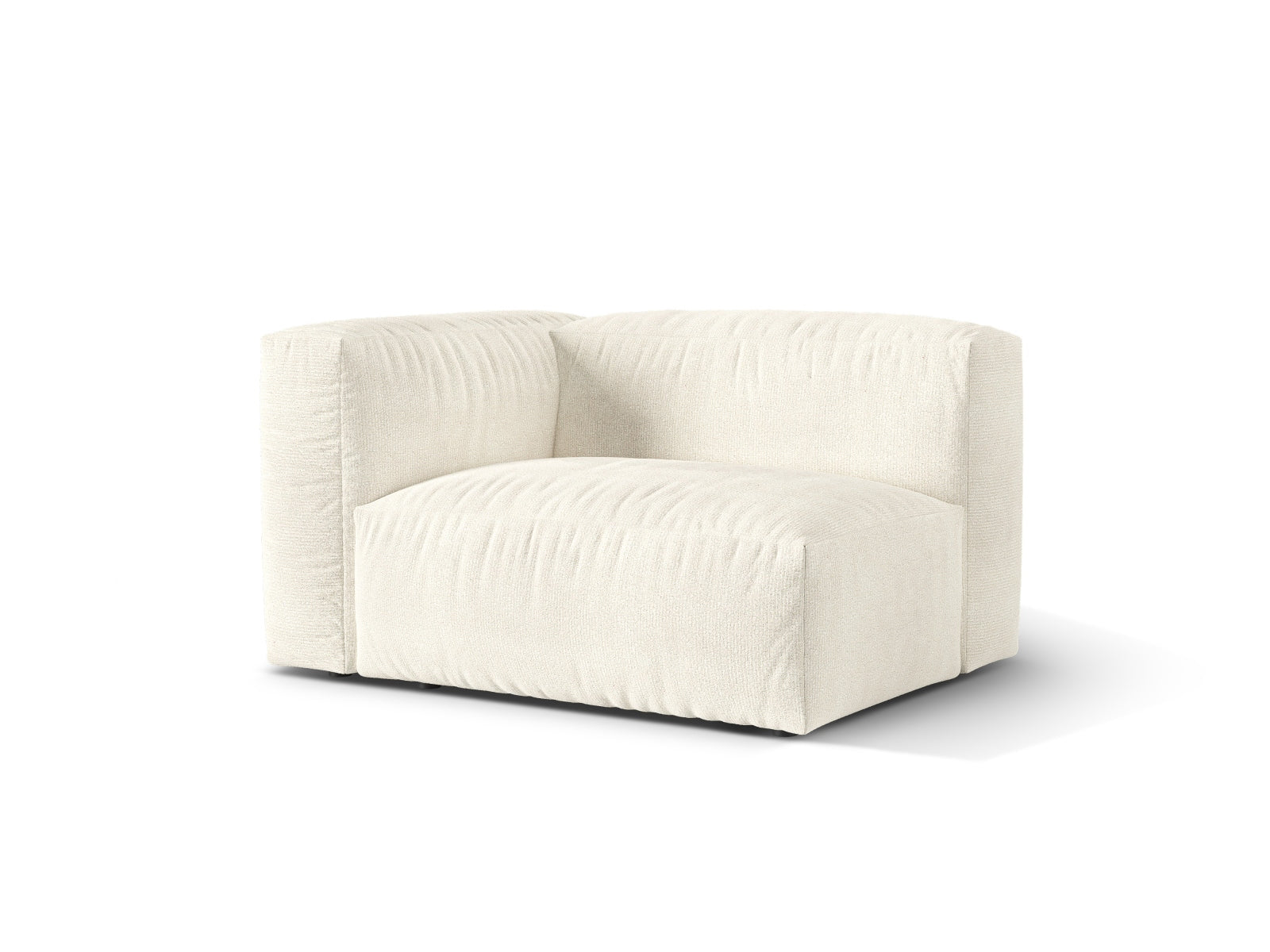 Elegantes 1-Sitzer Sofa Martina Wide links in sanftem Ivory-Monet, ideal für stilvolle Wohnräume und vielseitige Kombinationen.