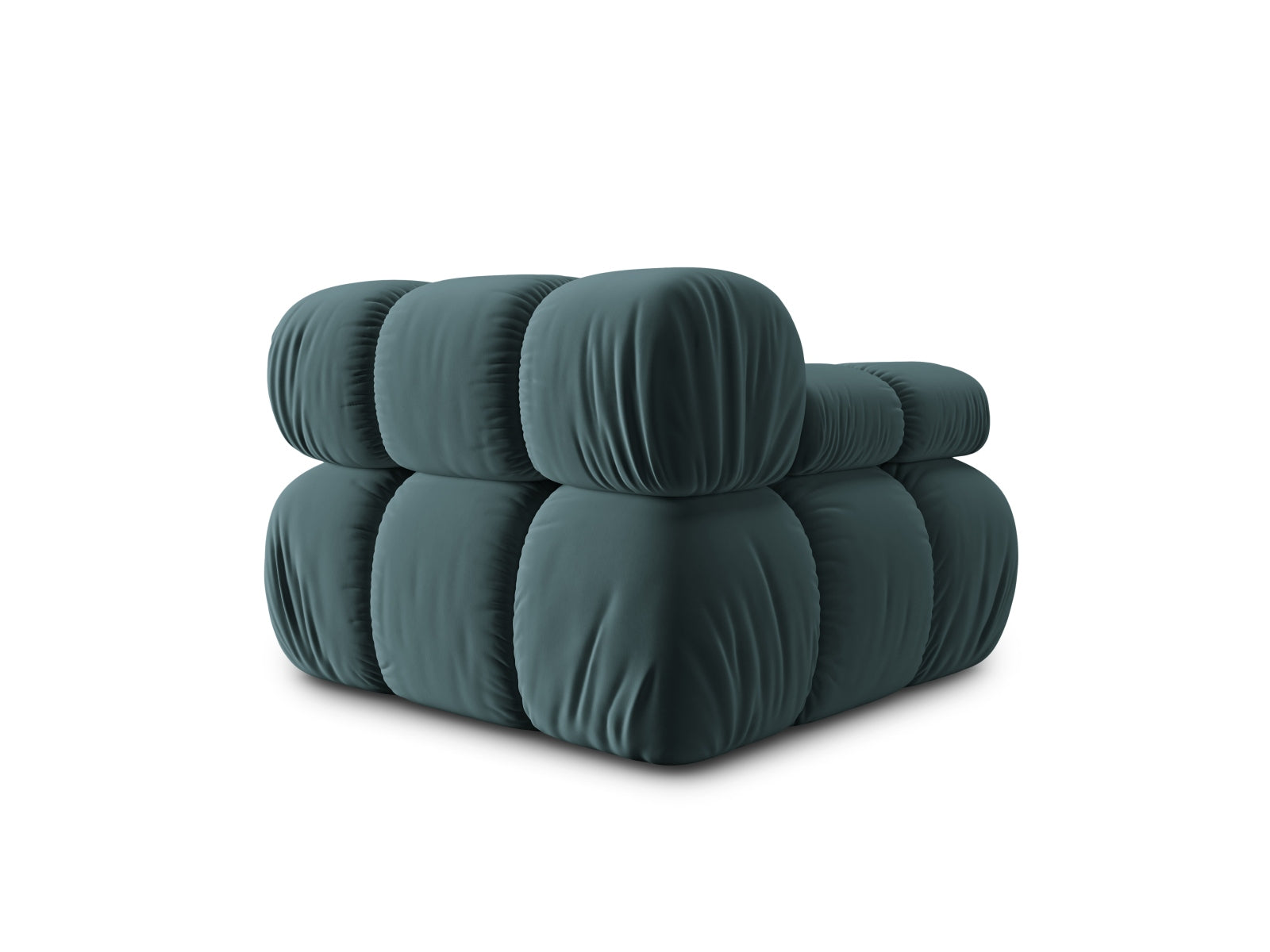 Erleben Sie den Bellis Velour Modul links 1 Sitzer von Micadoni – elegantes Velours, hervorragender Sitzkomfort und zeitgemässes Design für Ihr Zuhause.
