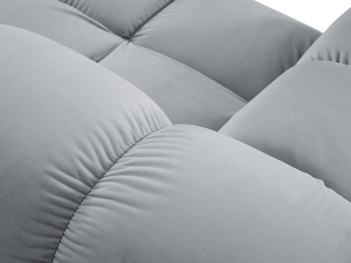 Bellis Velour Modul links 1 Sitzer in Light Blue-Bluvel präsentiert im Onlineshop von KAQTU Design AG. Modulares Sofa ist von Micadoni