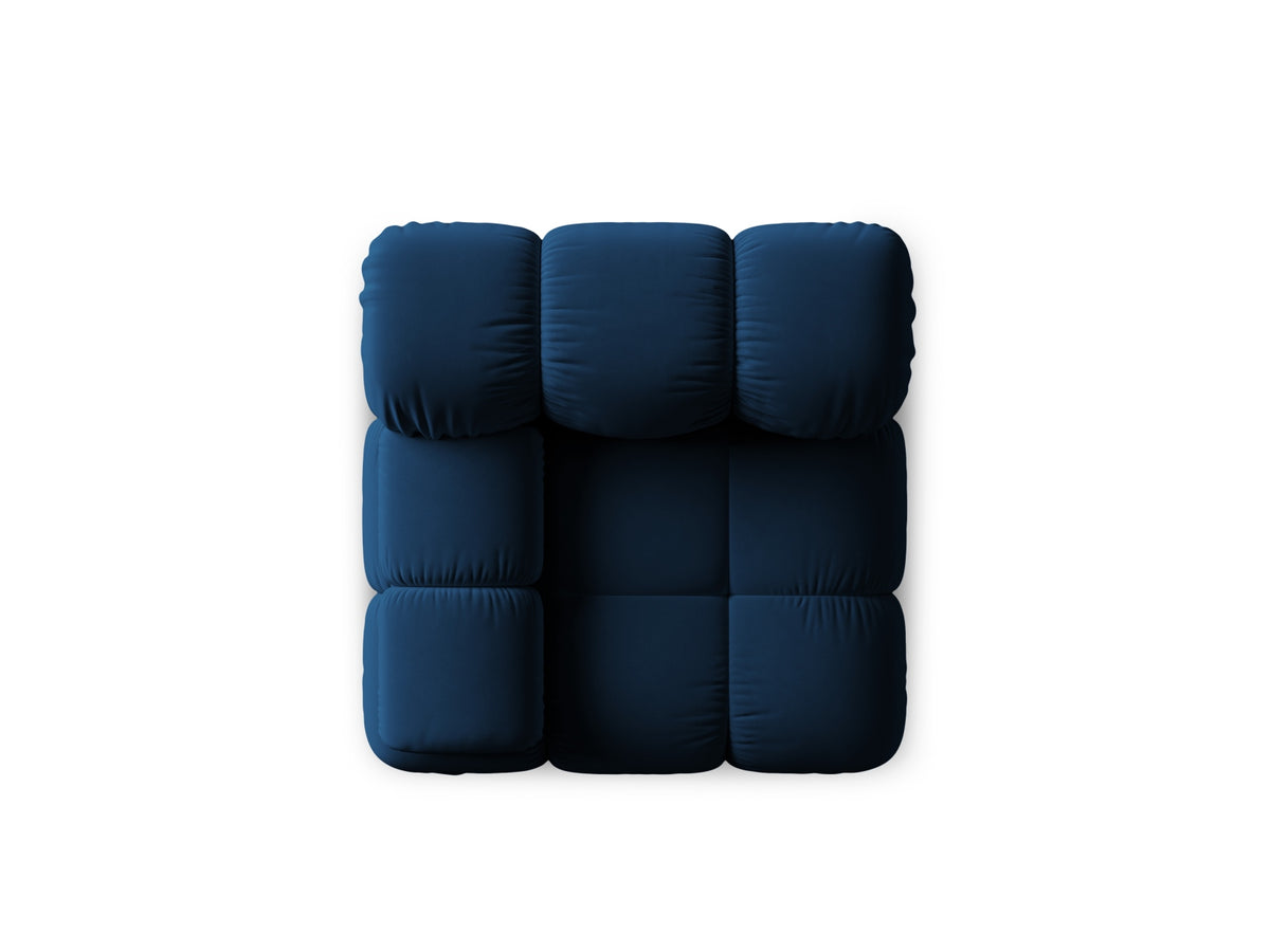 Bellis Velour Modul links 1 Sitzer in Royal Blue-Bluvel präsentiert im Onlineshop von KAQTU Design AG. Modulares Sofa ist von Micadoni