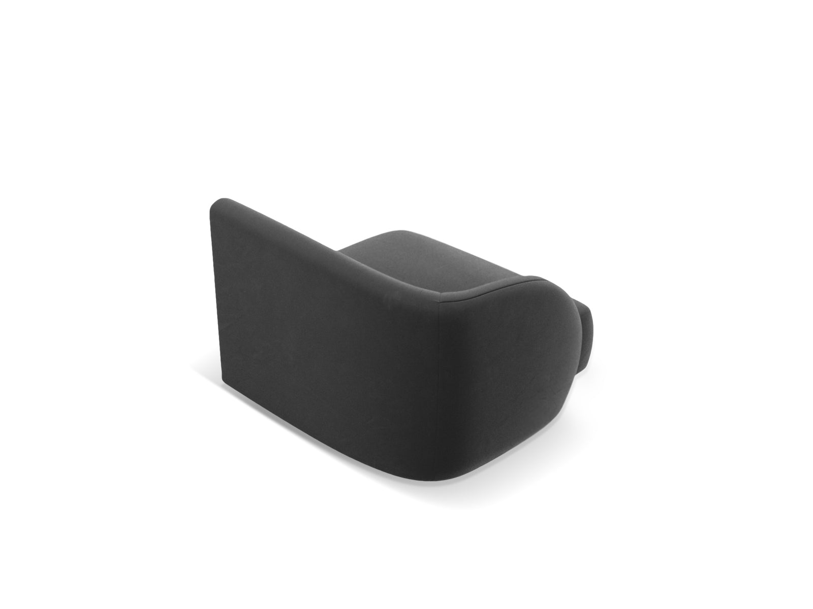 Miley Velour Modul links 1 Sitzer in Grey präsentiert im Onlineshop von KAQTU Design AG. Modulares Sofa ist von Micadoni
