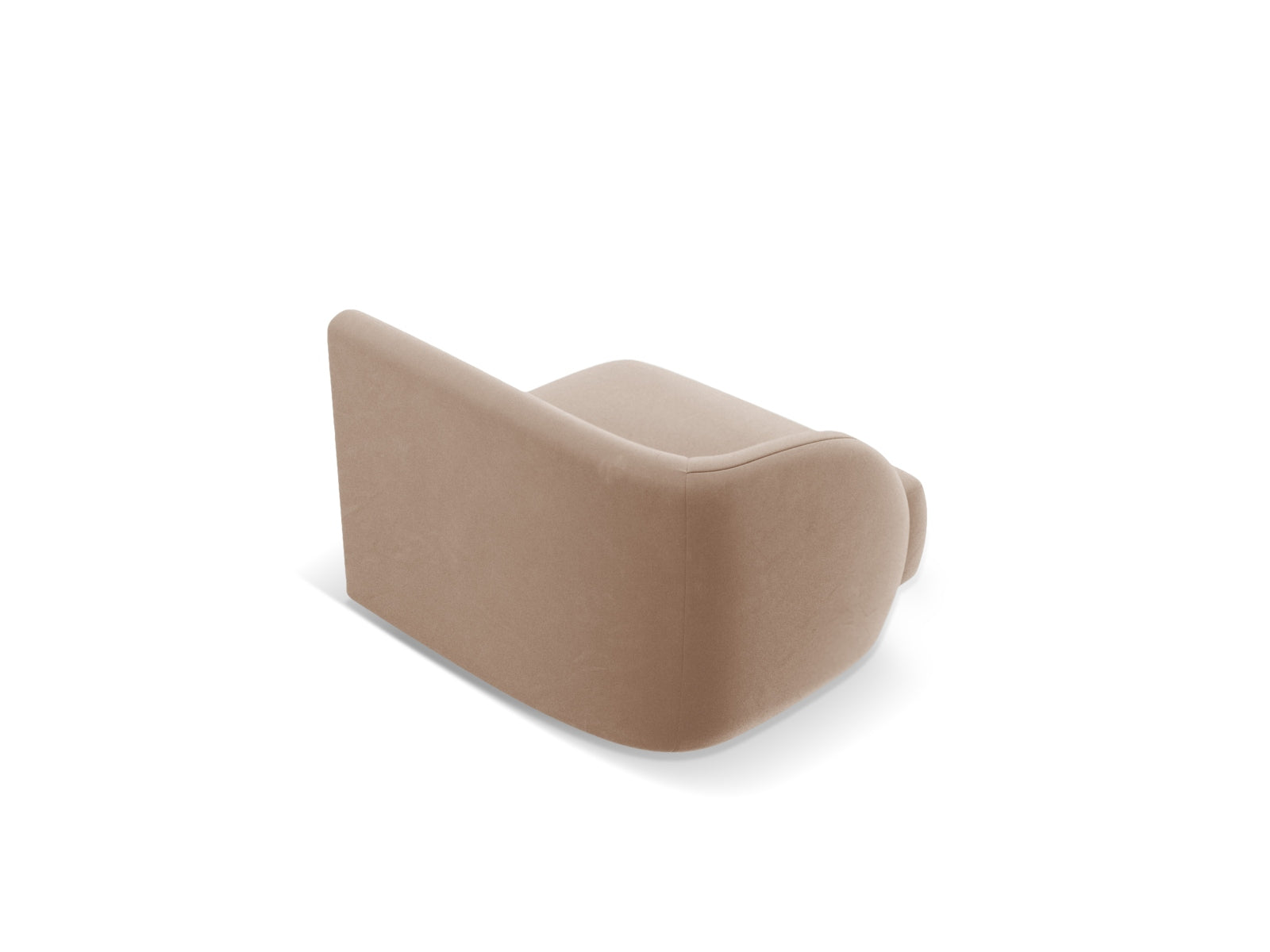 Miley Velour Modul links 1 Sitzer in Cappuccino präsentiert im Onlineshop von KAQTU Design AG. Modulares Sofa ist von Micadoni