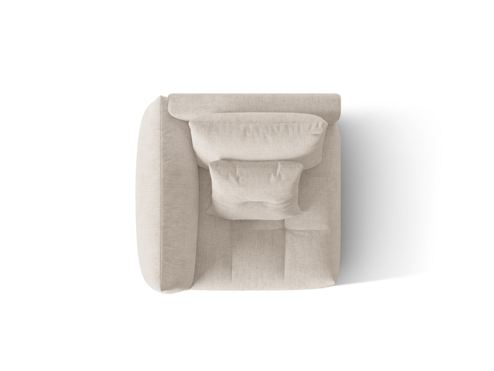 Bloom Modul links 1 Sitzer in Dark Beige präsentiert im Onlineshop von KAQTU Design AG. Modulares Sofa ist von Micadoni